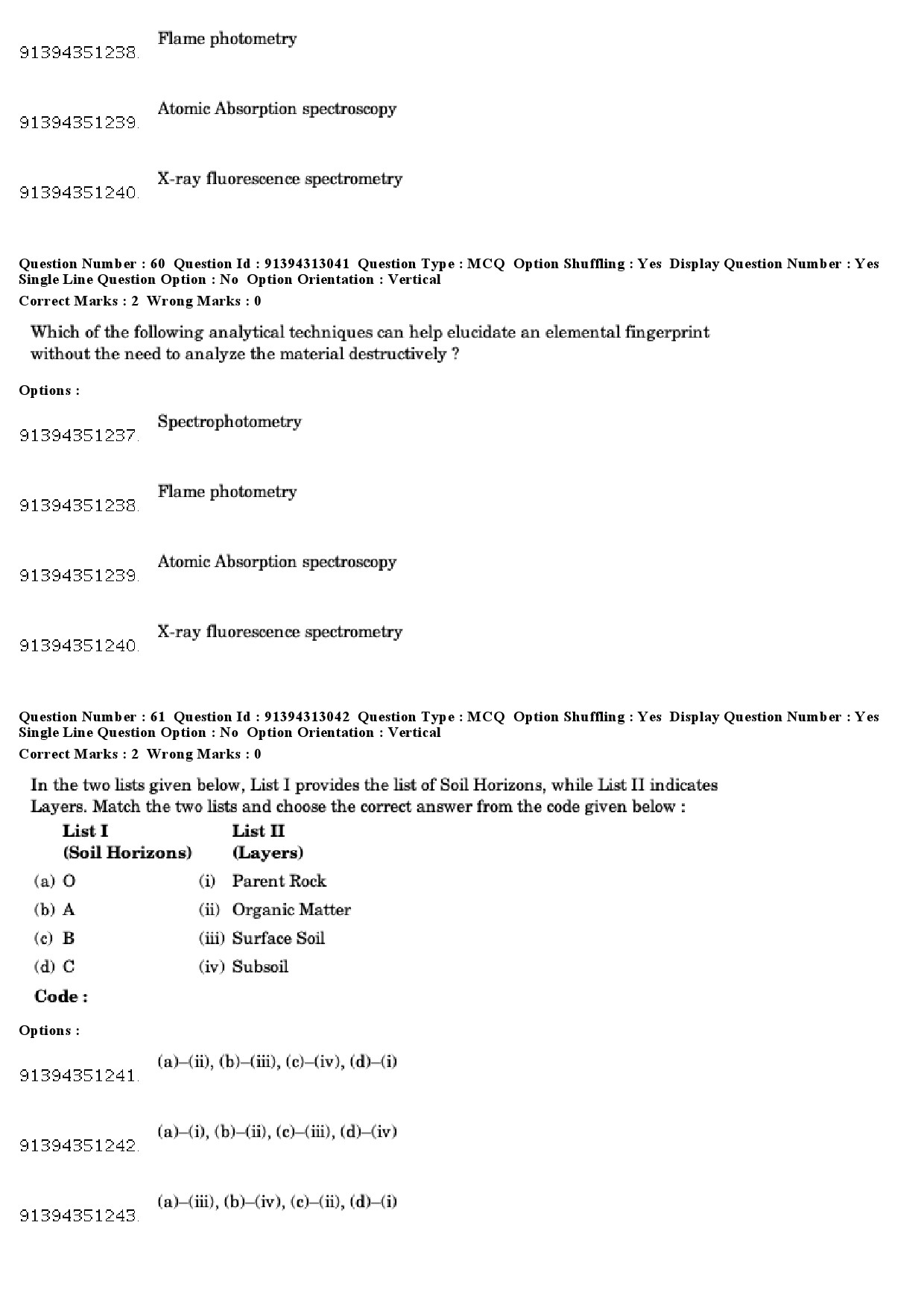 UGC NET Environmental Sciences Question Paper December 2018 55