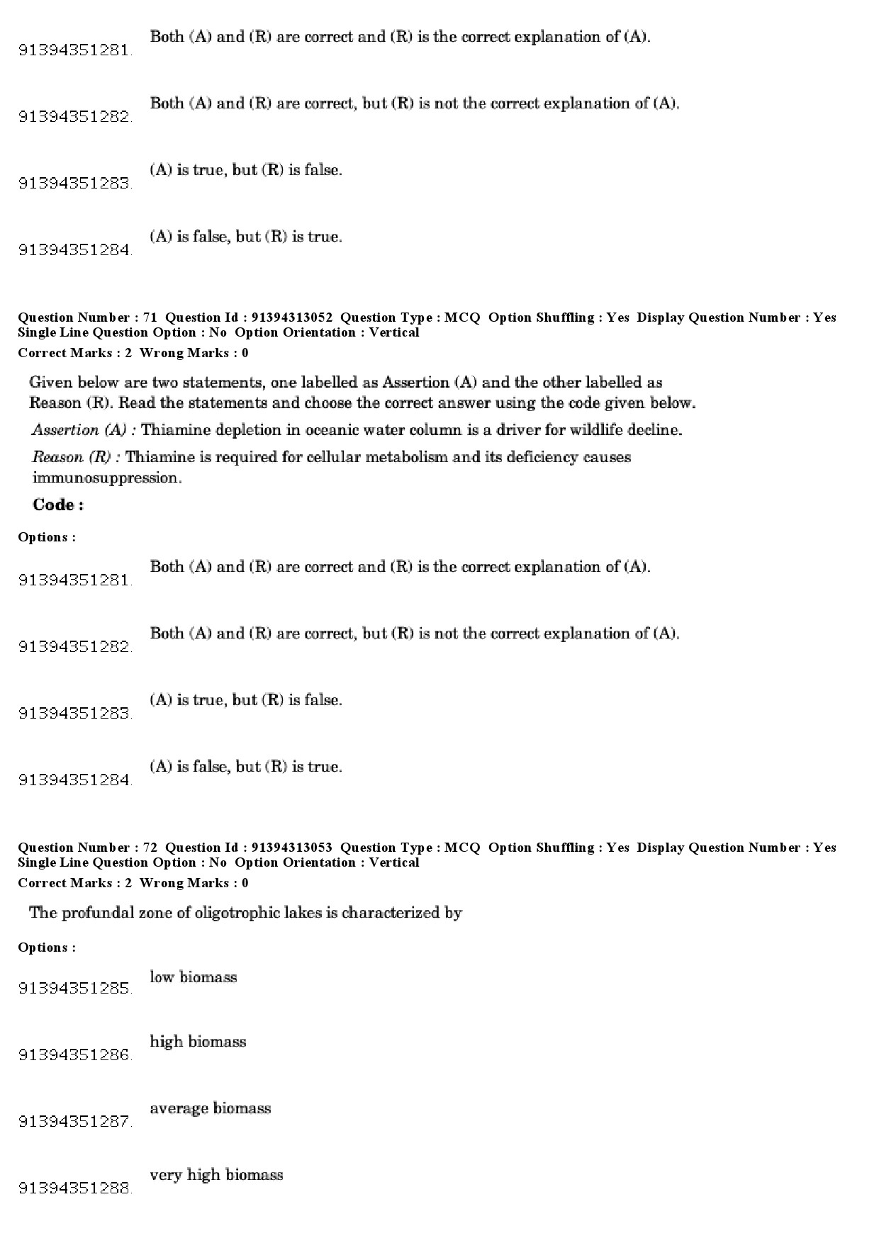 UGC NET Environmental Sciences Question Paper December 2018 63