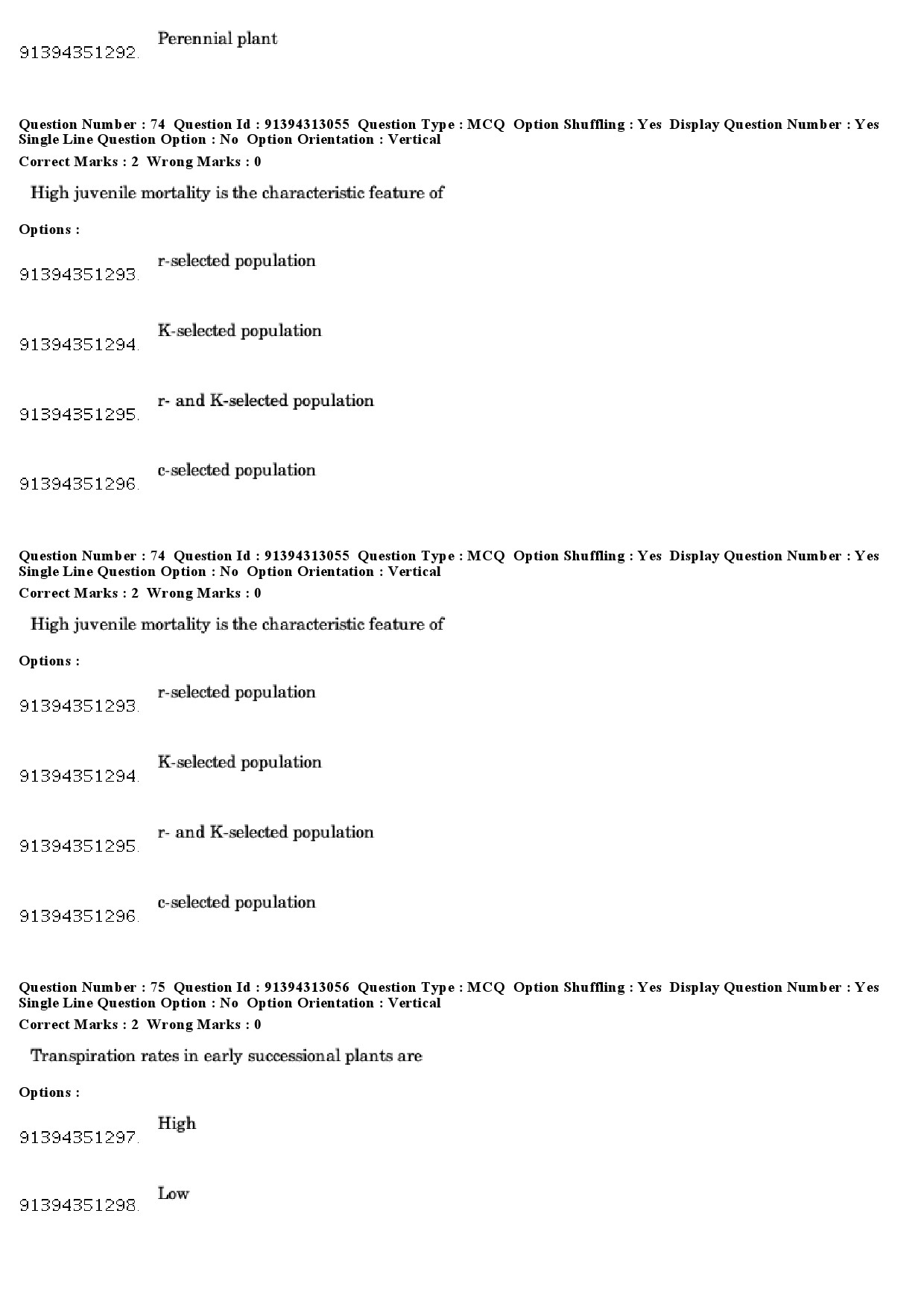 UGC NET Environmental Sciences Question Paper December 2018 65