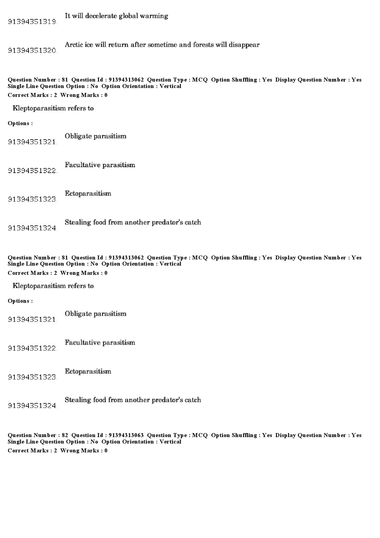 UGC NET Environmental Sciences Question Paper December 2018 70