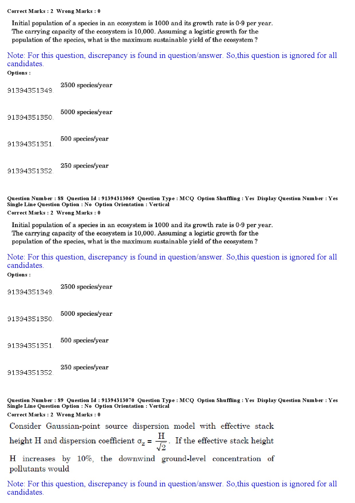 UGC NET Environmental Sciences Question Paper December 2018 76