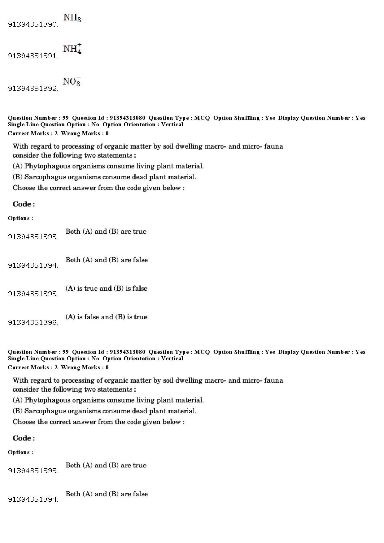 UGC NET Environmental Sciences Question Paper December 2018 85