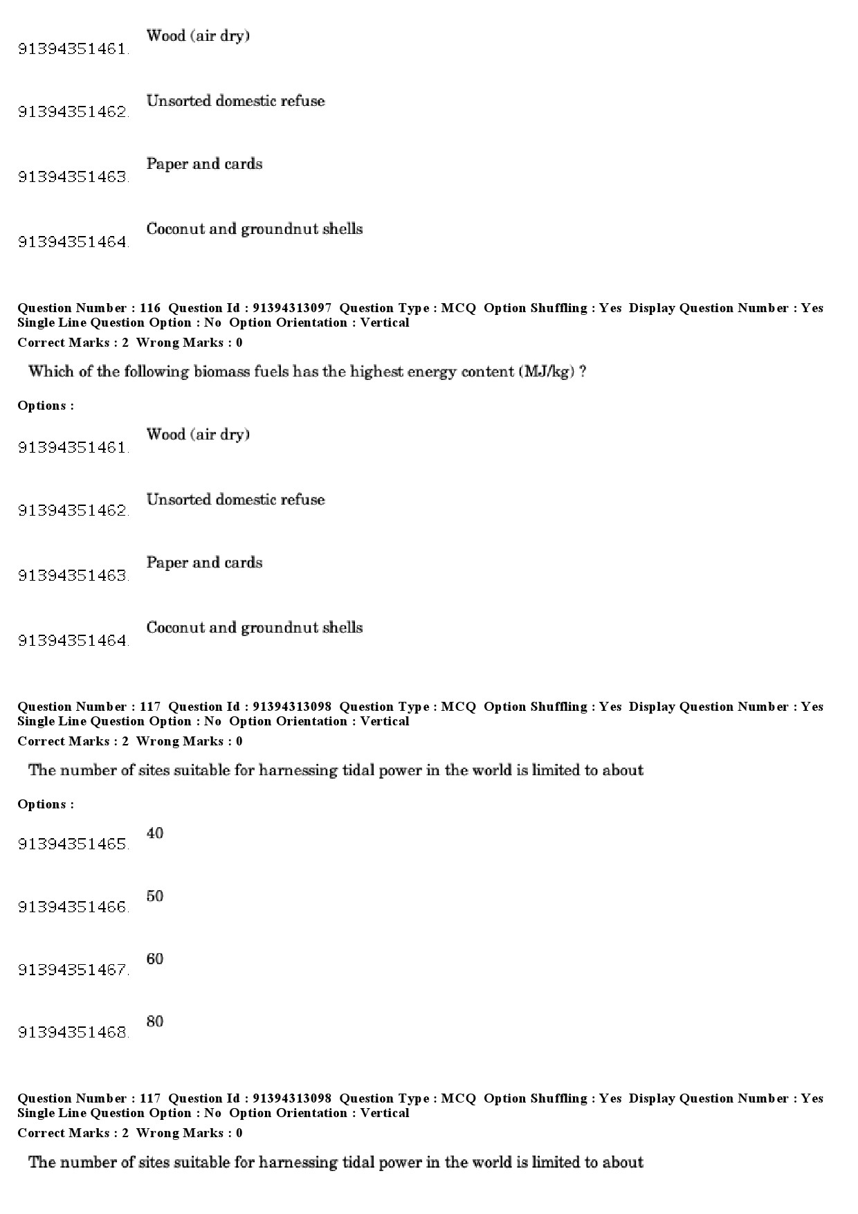 UGC NET Environmental Sciences Question Paper December 2018 99