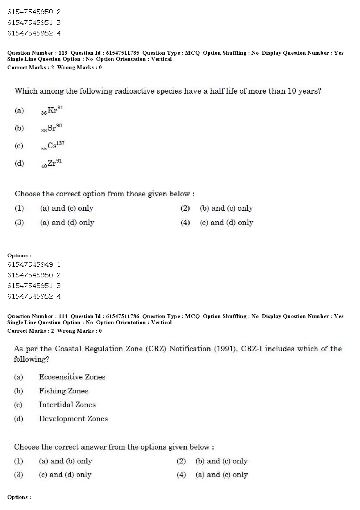 UGC NET Environmental Sciences Question Paper December 2019 104