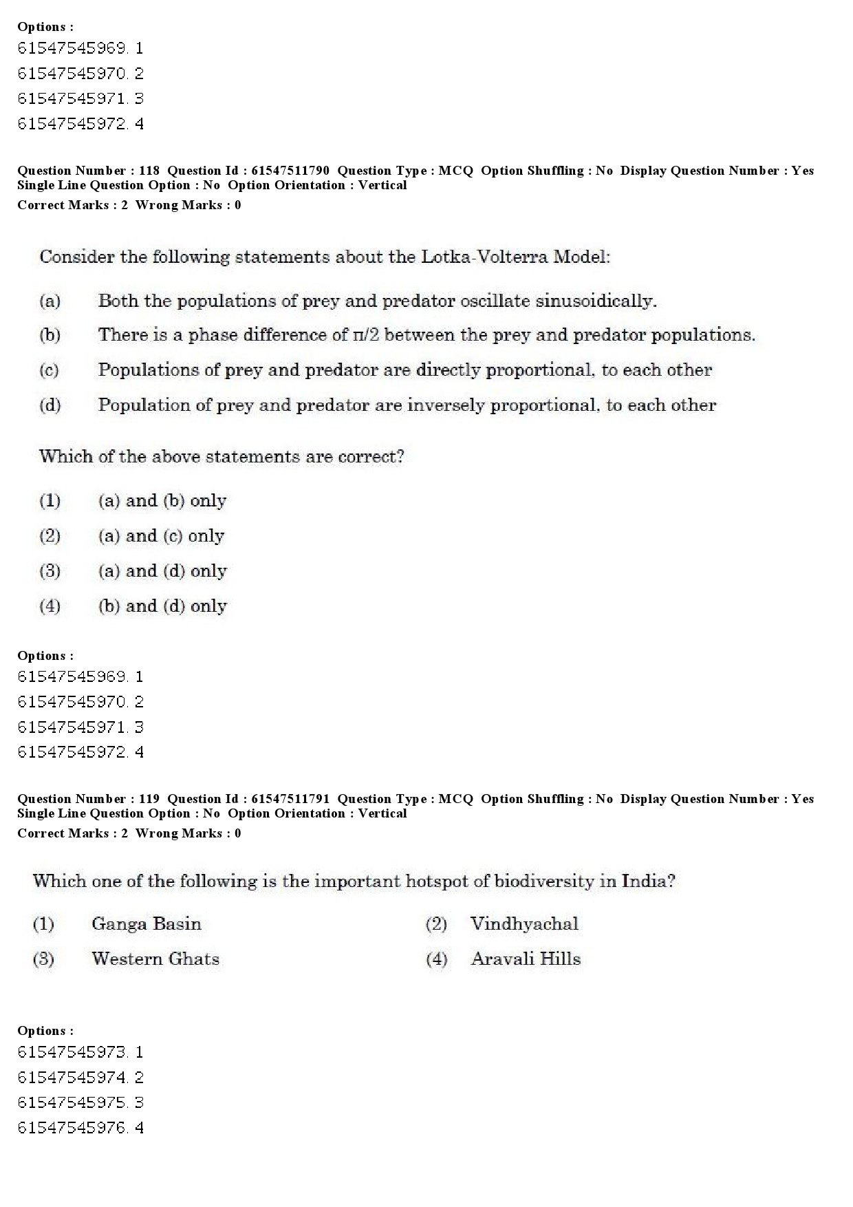 UGC NET Environmental Sciences Question Paper December 2019 110