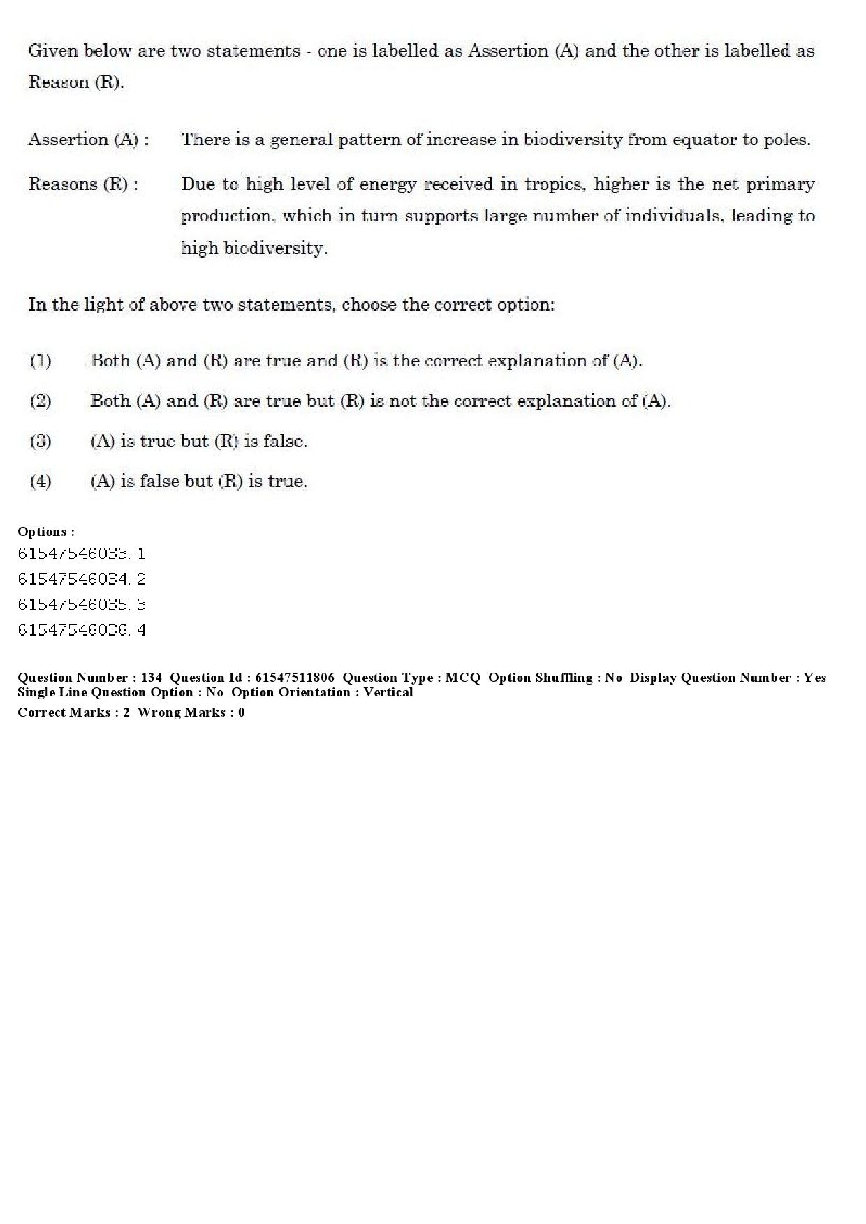 UGC NET Environmental Sciences Question Paper December 2019 132