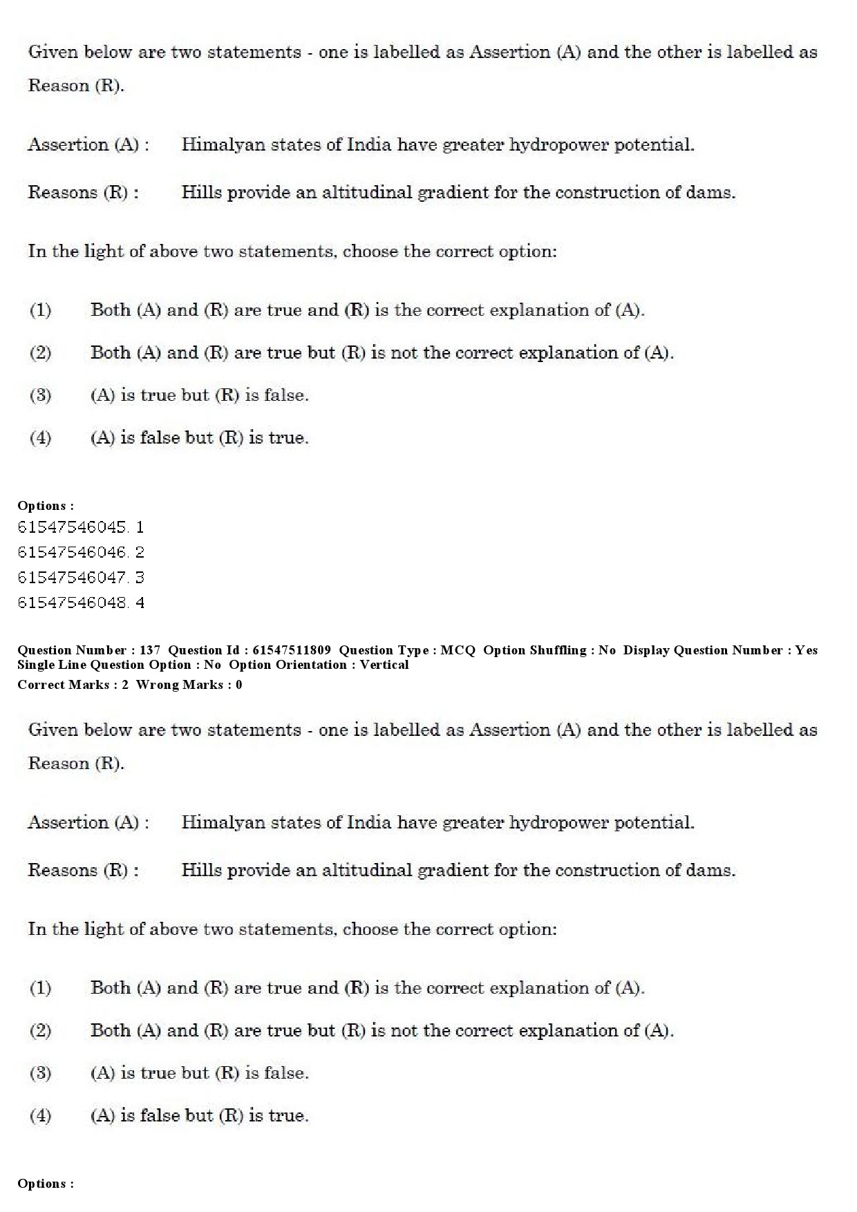 UGC NET Environmental Sciences Question Paper December 2019 138