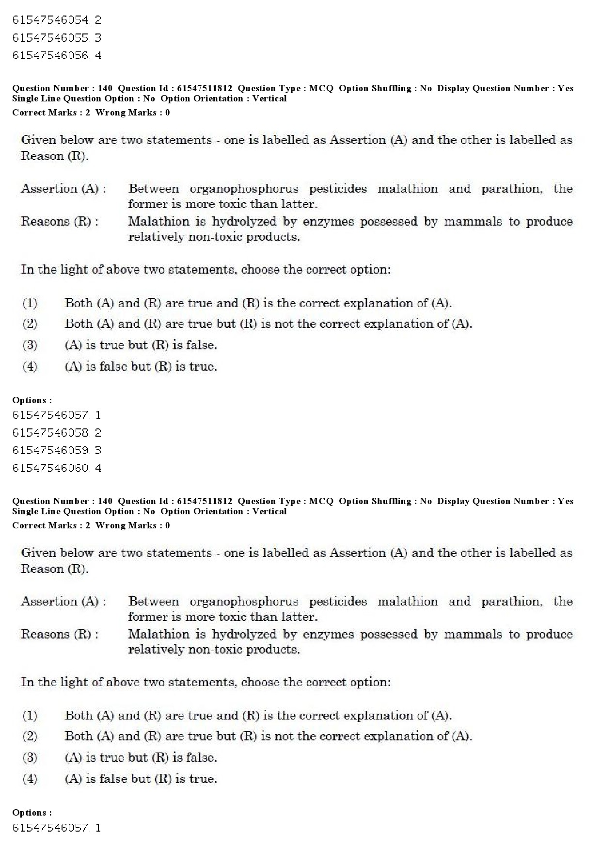 UGC NET Environmental Sciences Question Paper December 2019 141