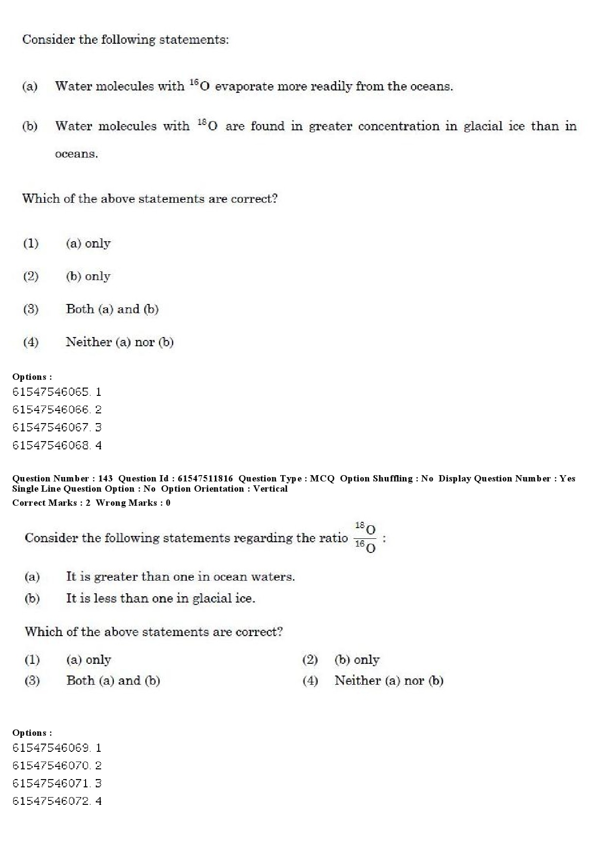 UGC NET Environmental Sciences Question Paper December 2019 145