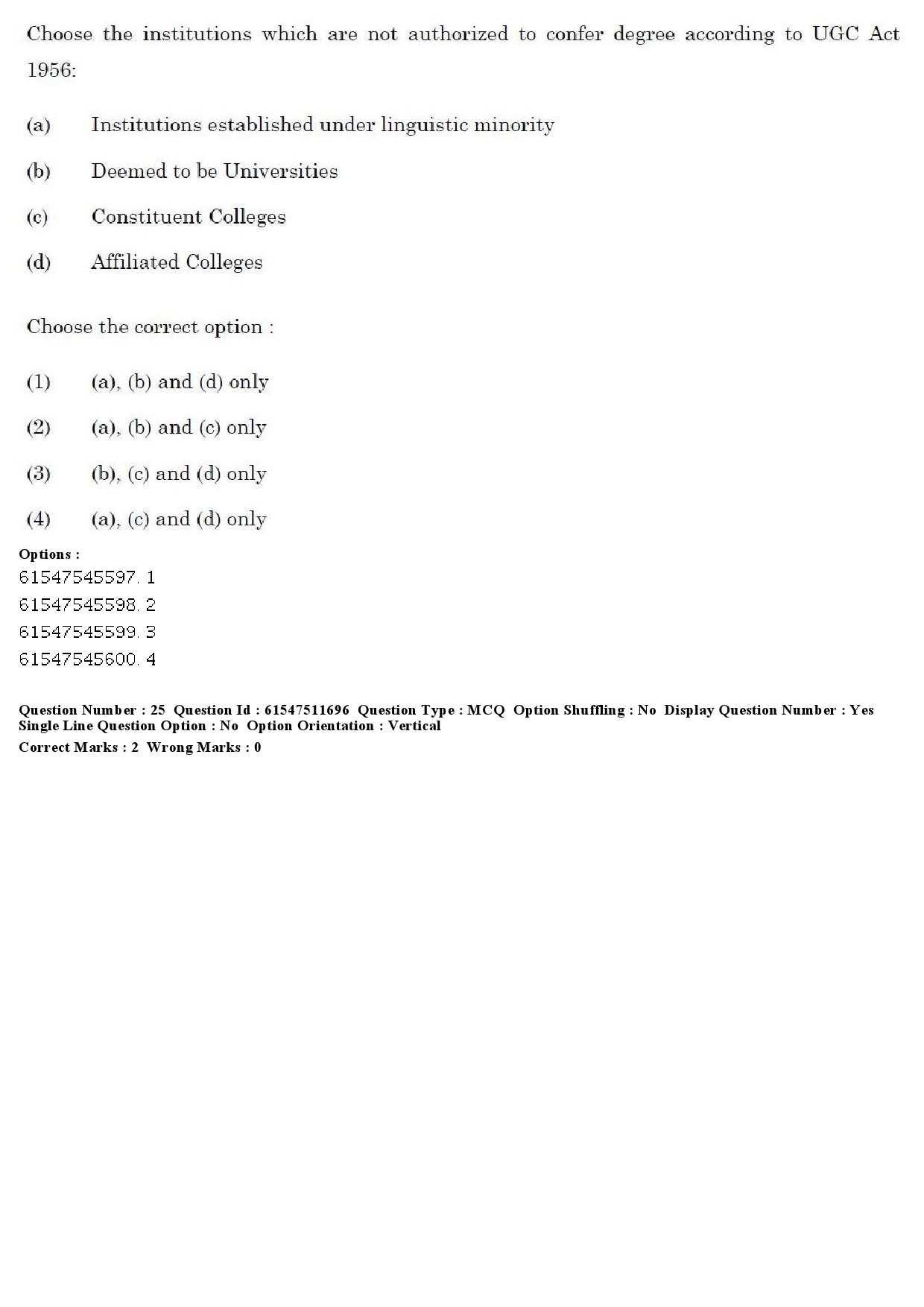 UGC NET Environmental Sciences Question Paper December 2019 20