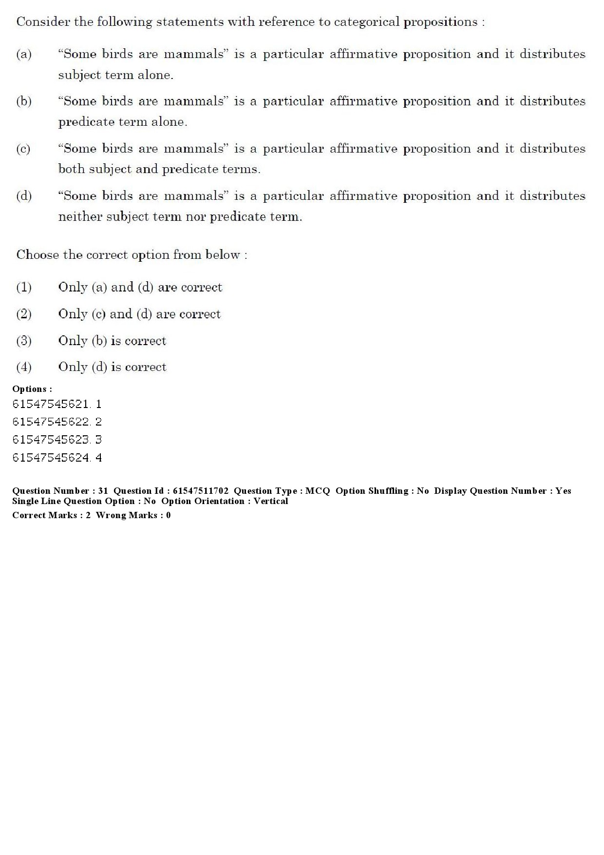 UGC NET Environmental Sciences Question Paper December 2019 27