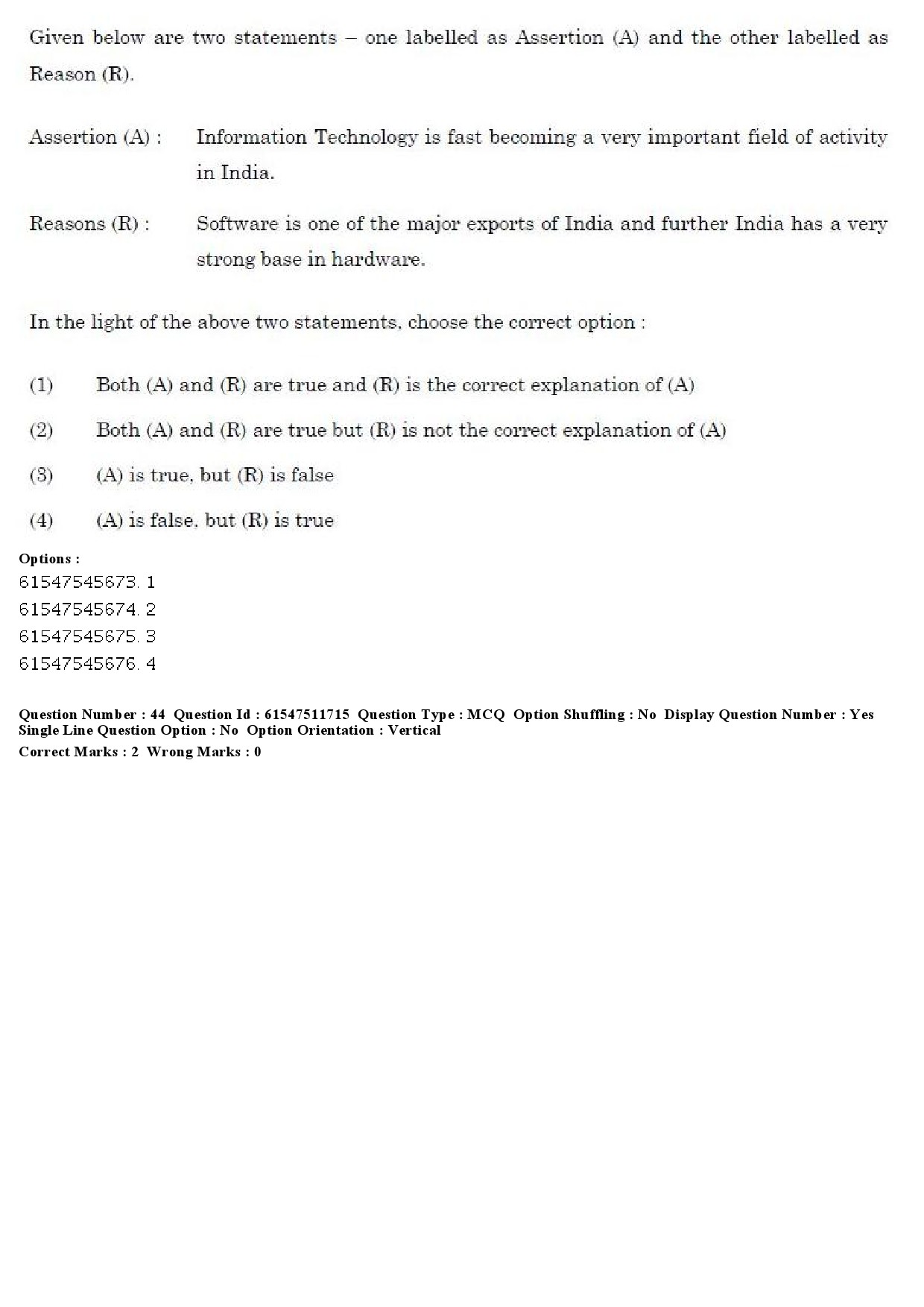 UGC NET Environmental Sciences Question Paper December 2019 46