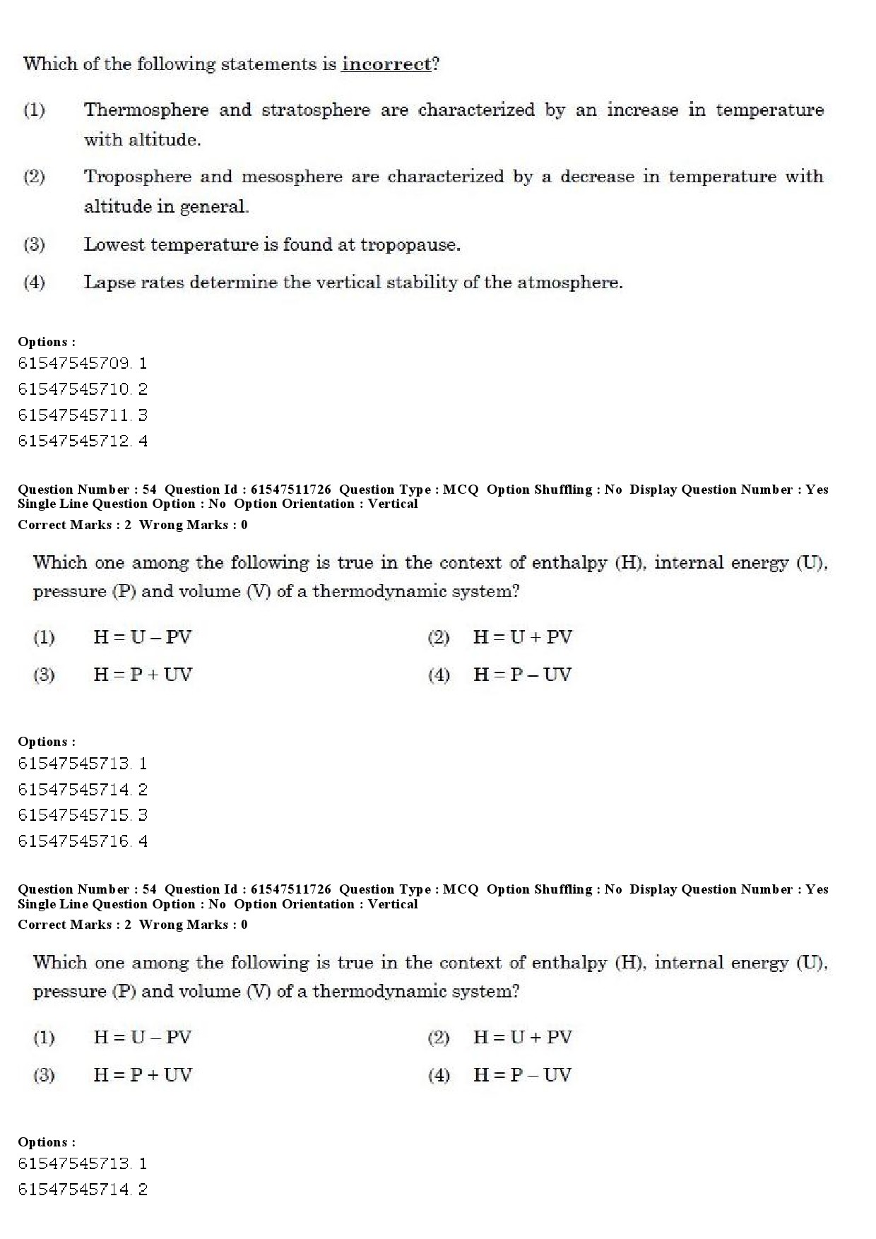 UGC NET Environmental Sciences Question Paper December 2019 56