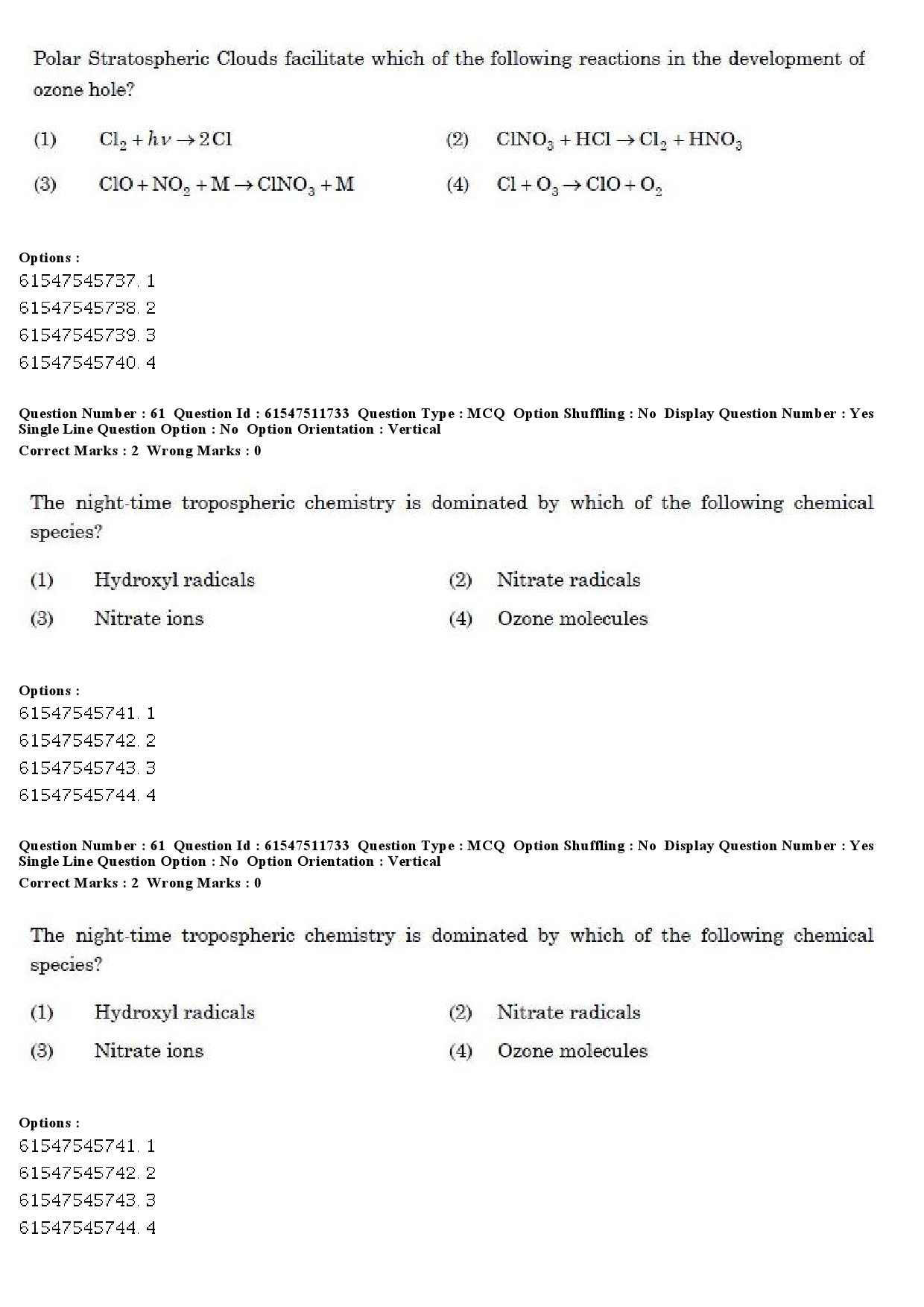 UGC NET Environmental Sciences Question Paper December 2019 61