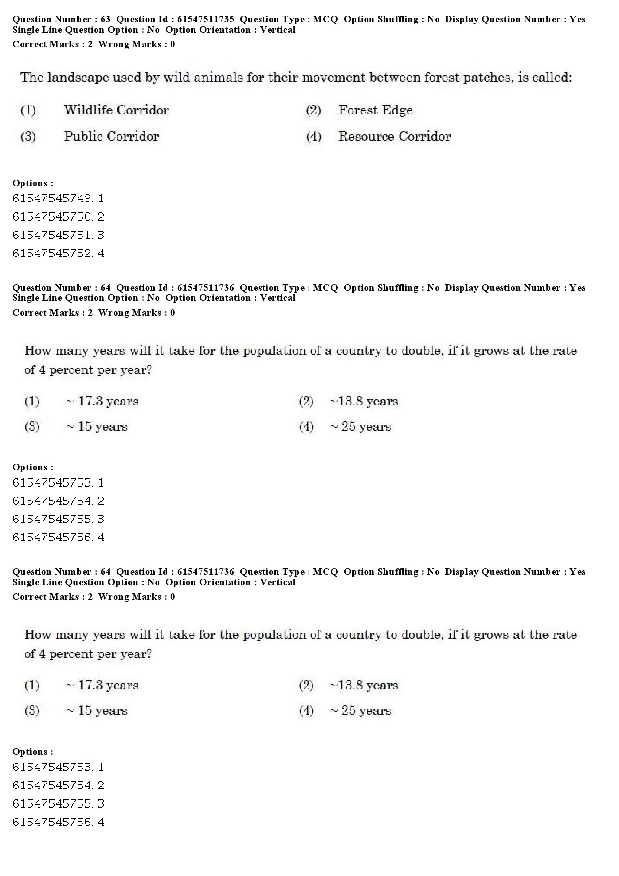 UGC NET Environmental Sciences Question Paper December 2019 63