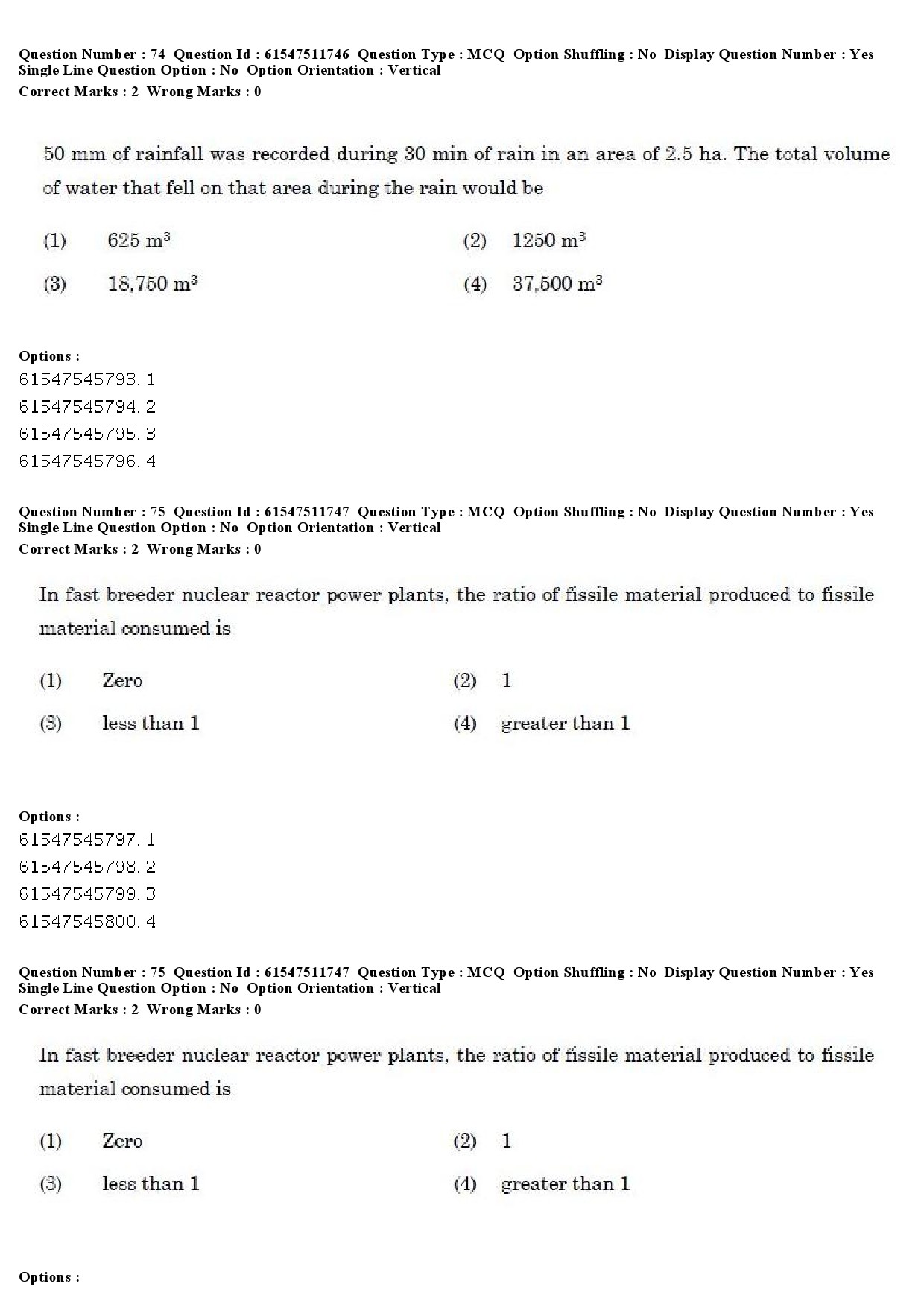 UGC NET Environmental Sciences Question Paper December 2019 71