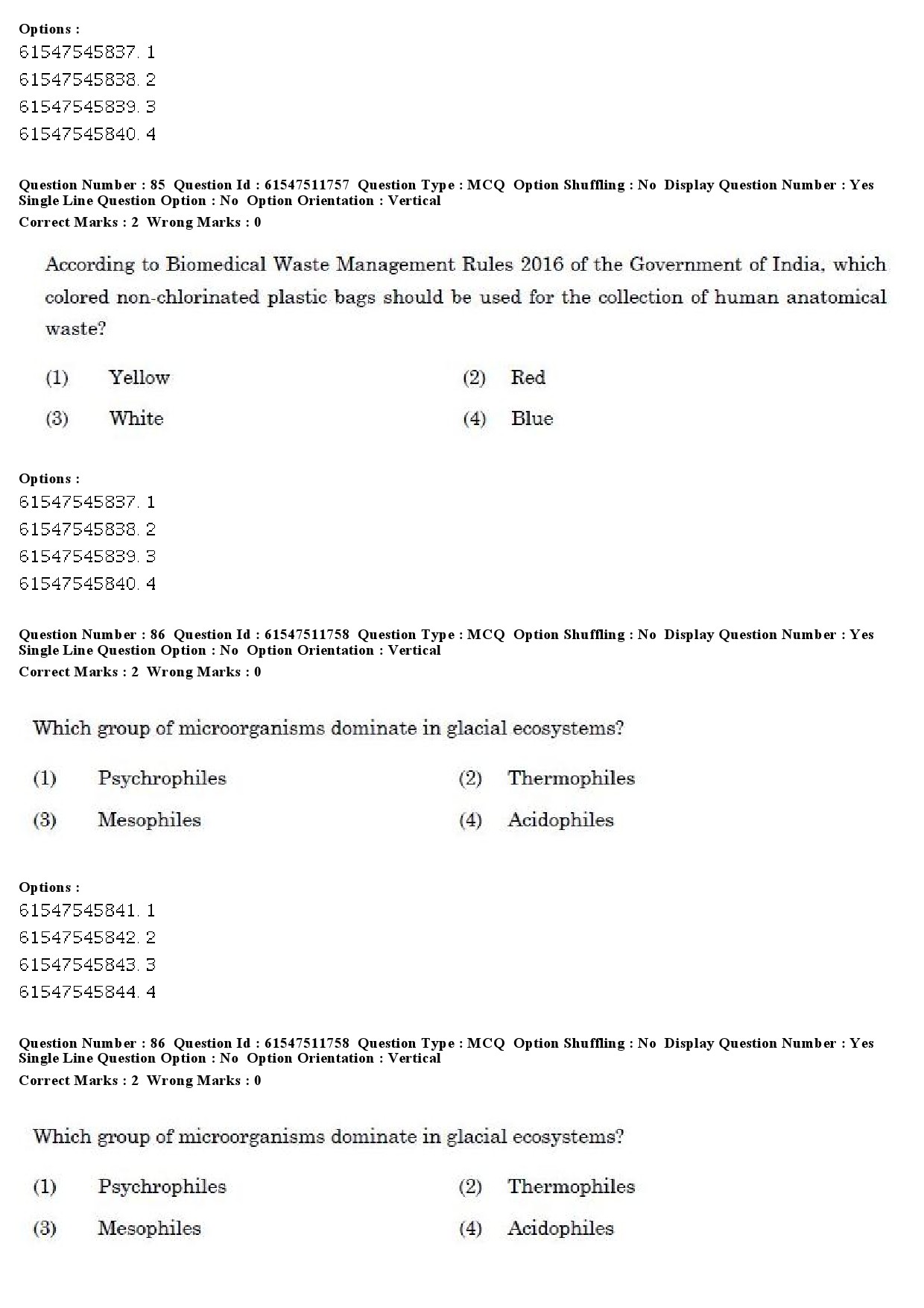 UGC NET Environmental Sciences Question Paper December 2019 79