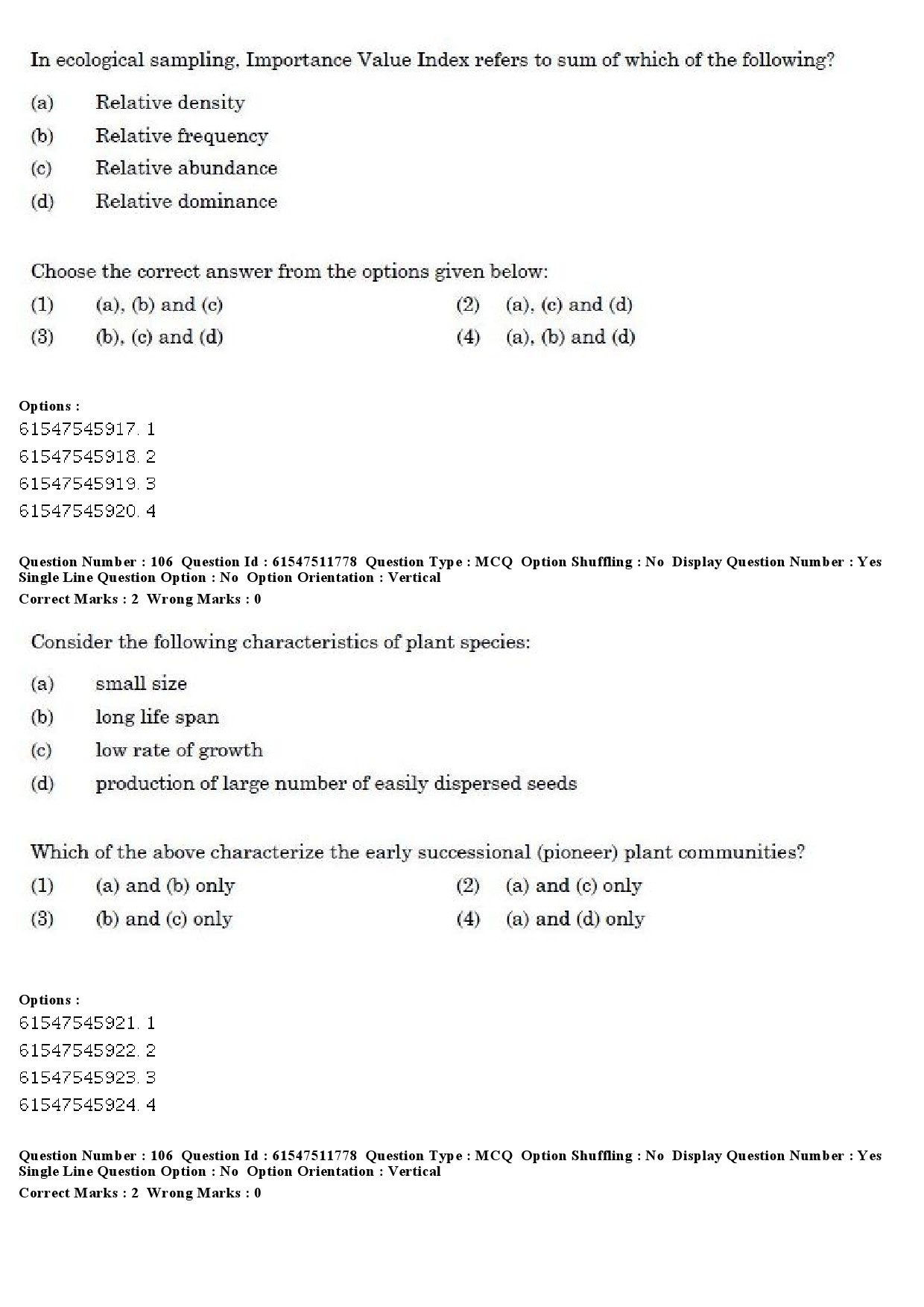 UGC NET Environmental Sciences Question Paper December 2019 96