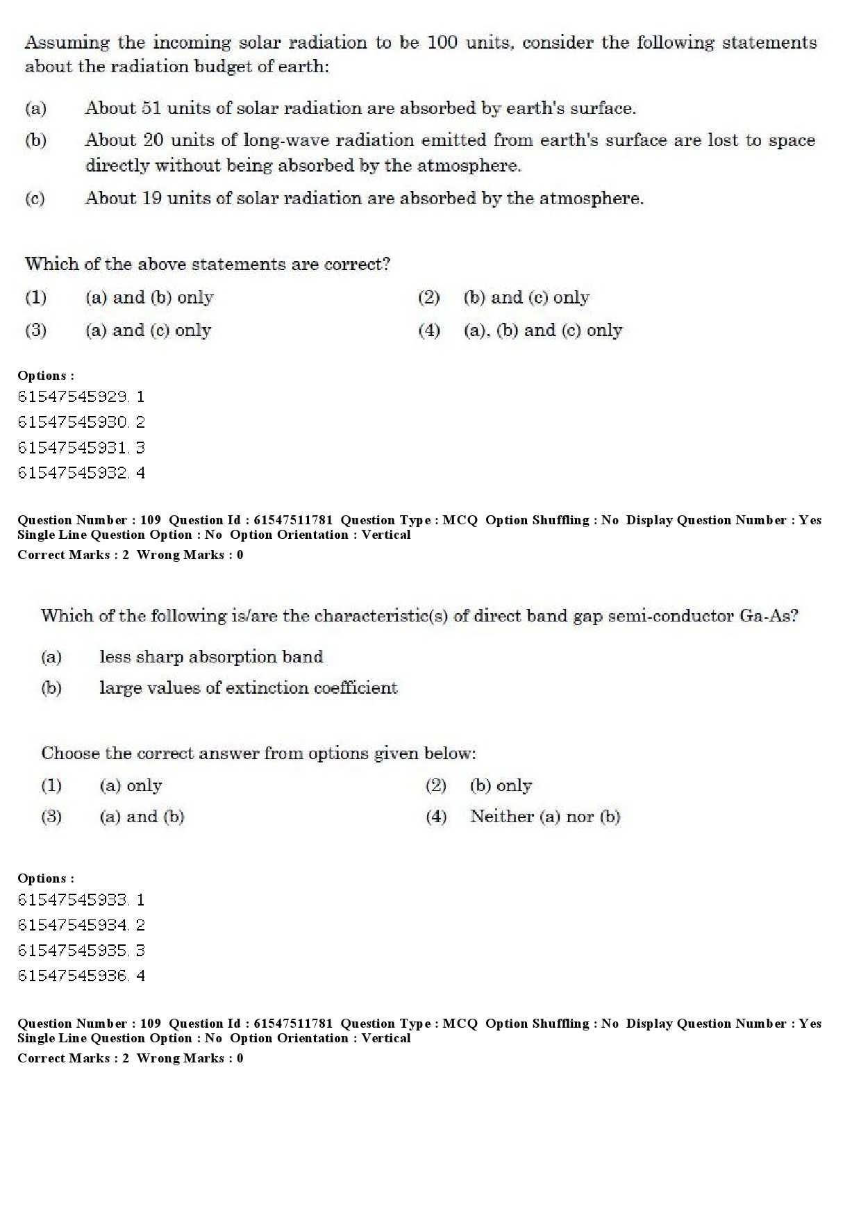 UGC NET Environmental Sciences Question Paper December 2019 99