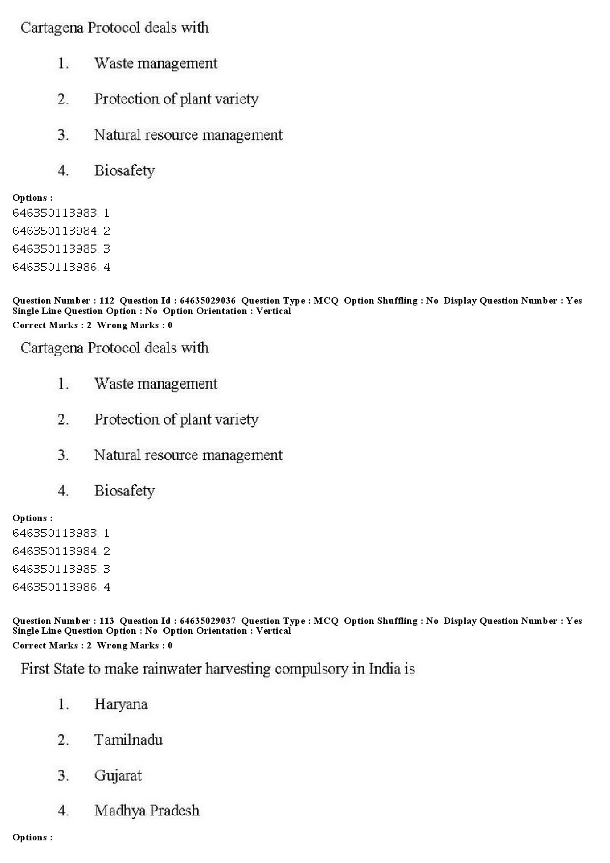 UGC NET Environmental Sciences Question Paper June 2019 102