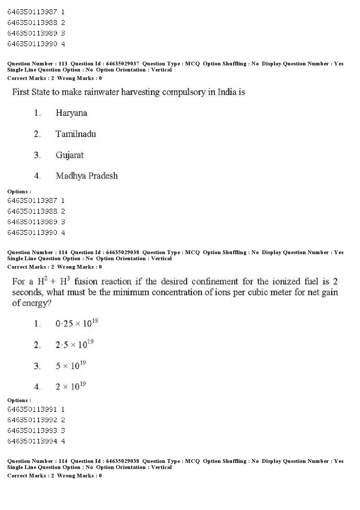 UGC NET Environmental Sciences Question Paper June 2019 103