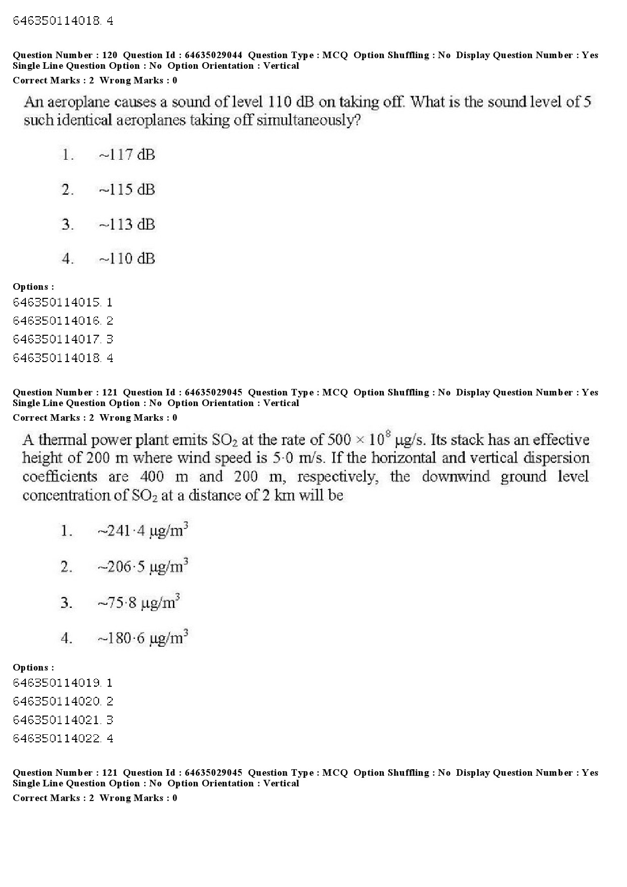 UGC NET Environmental Sciences Question Paper June 2019 110