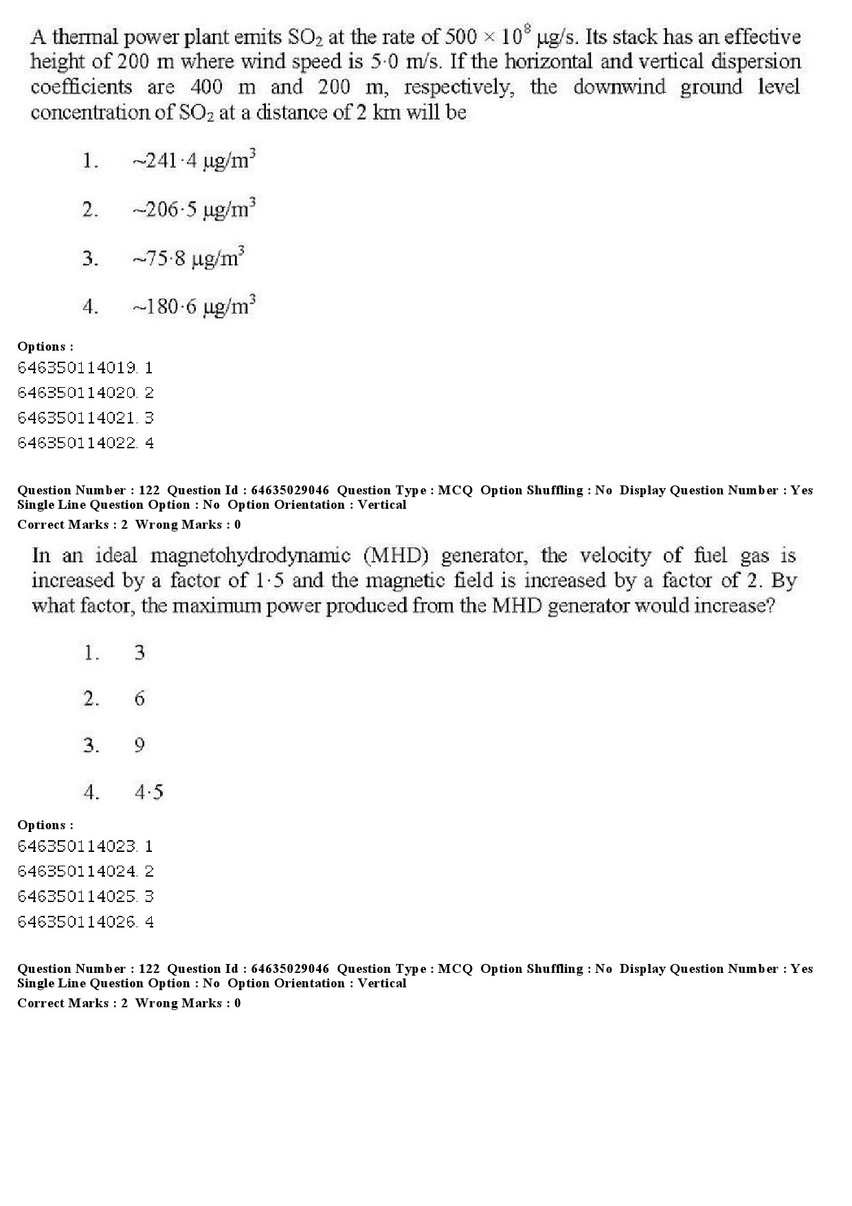 UGC NET Environmental Sciences Question Paper June 2019 111