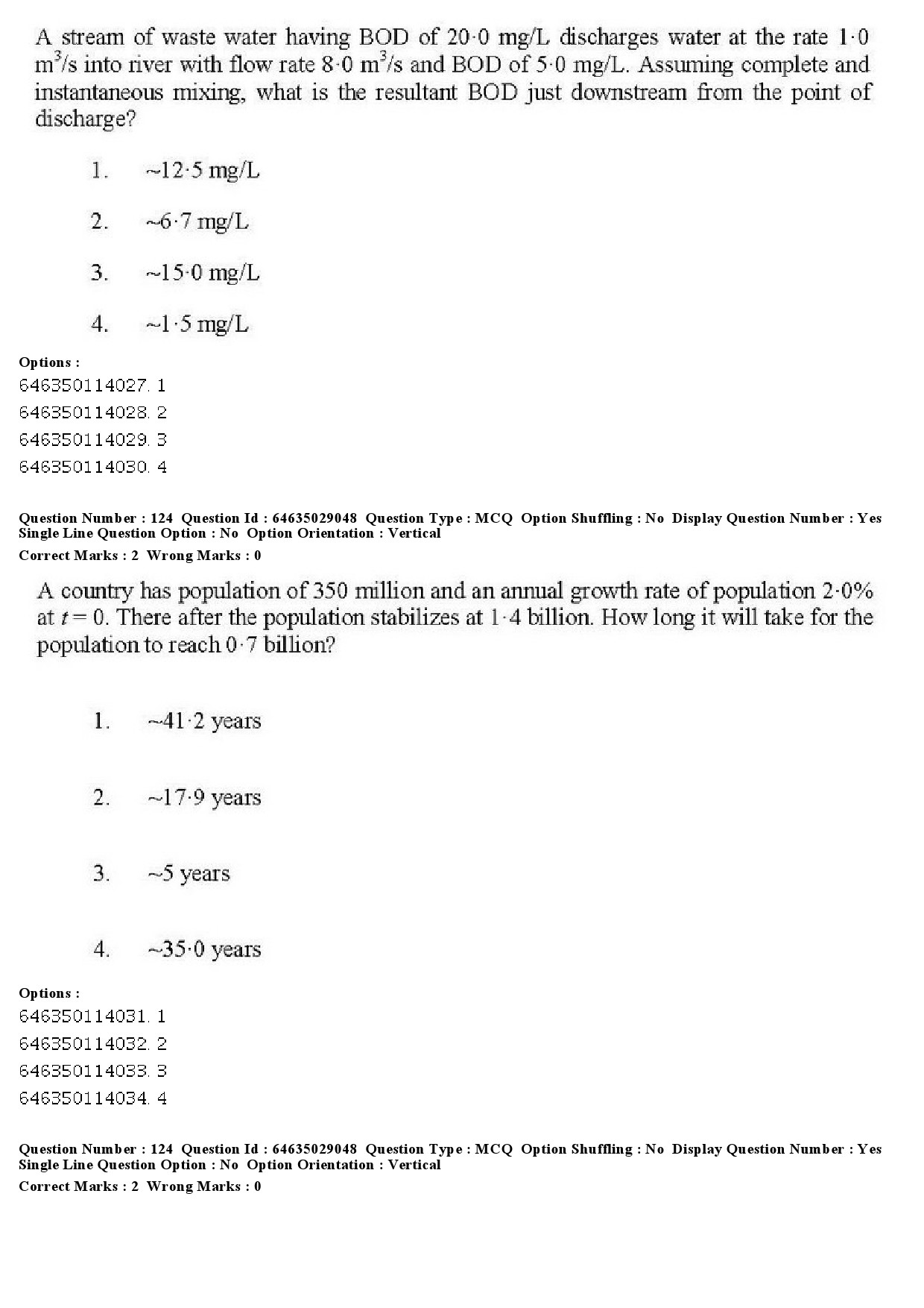 UGC NET Environmental Sciences Question Paper June 2019 113