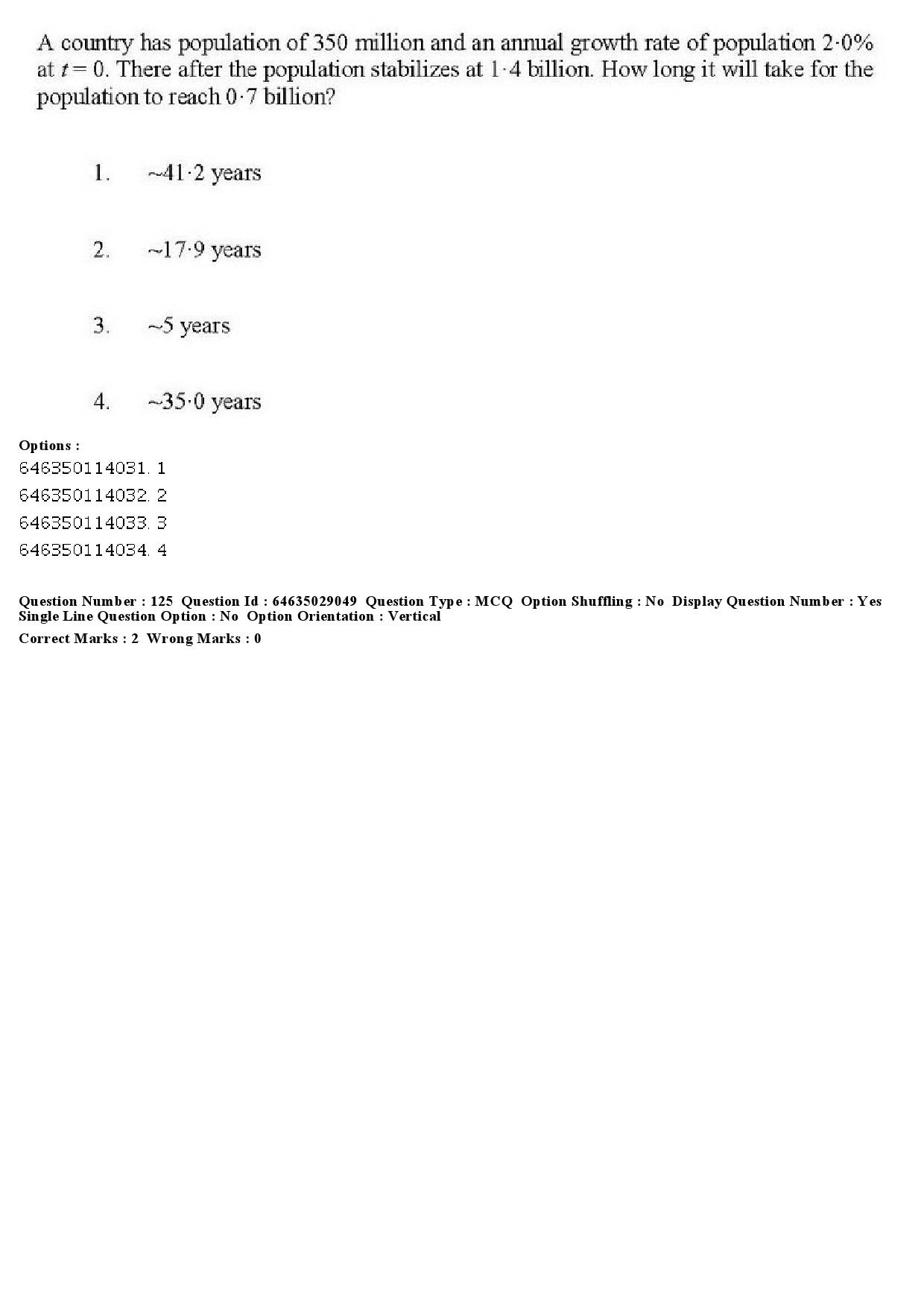 UGC NET Environmental Sciences Question Paper June 2019 114