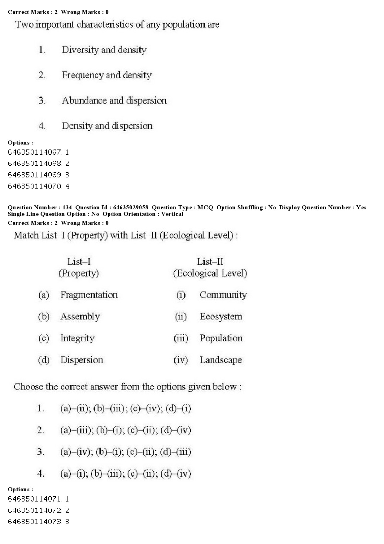 UGC NET Environmental Sciences Question Paper June 2019 126