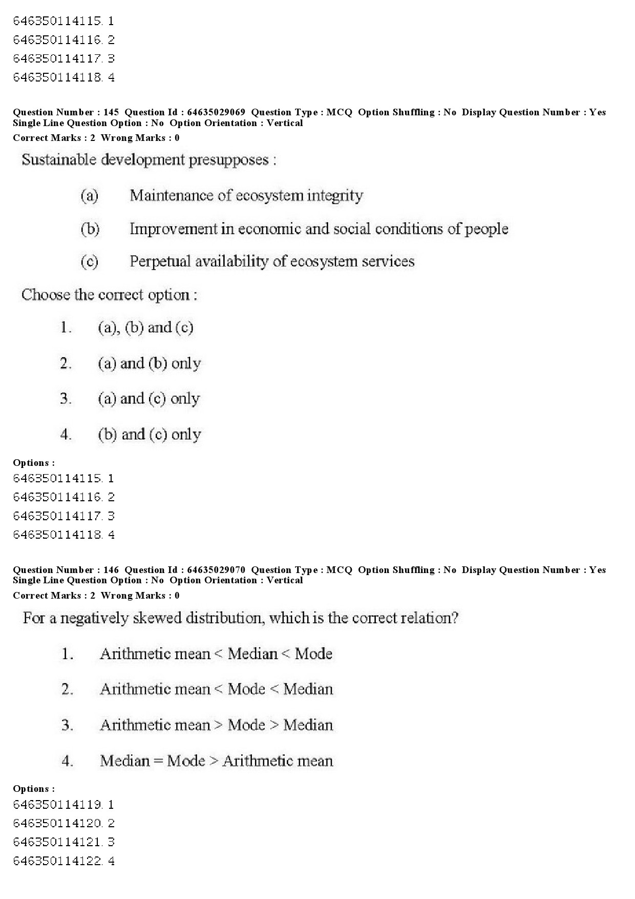 UGC NET Environmental Sciences Question Paper June 2019 141