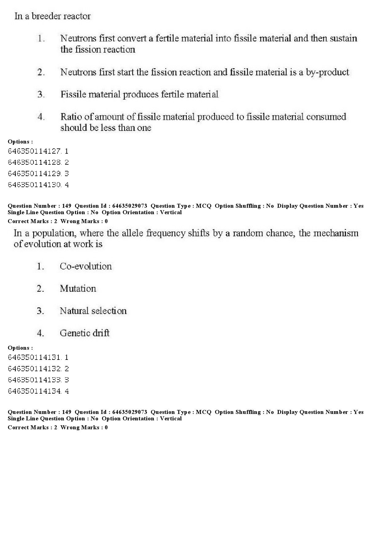 UGC NET Environmental Sciences Question Paper June 2019 144