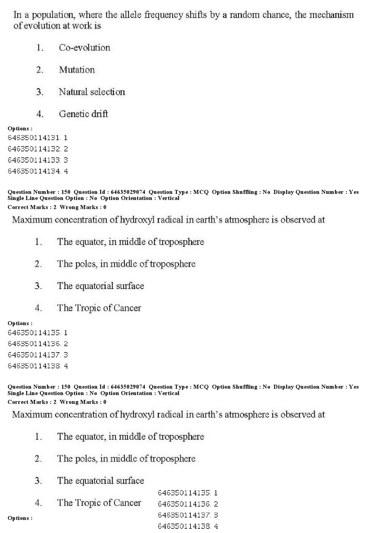 UGC NET Environmental Sciences Question Paper June 2019 145