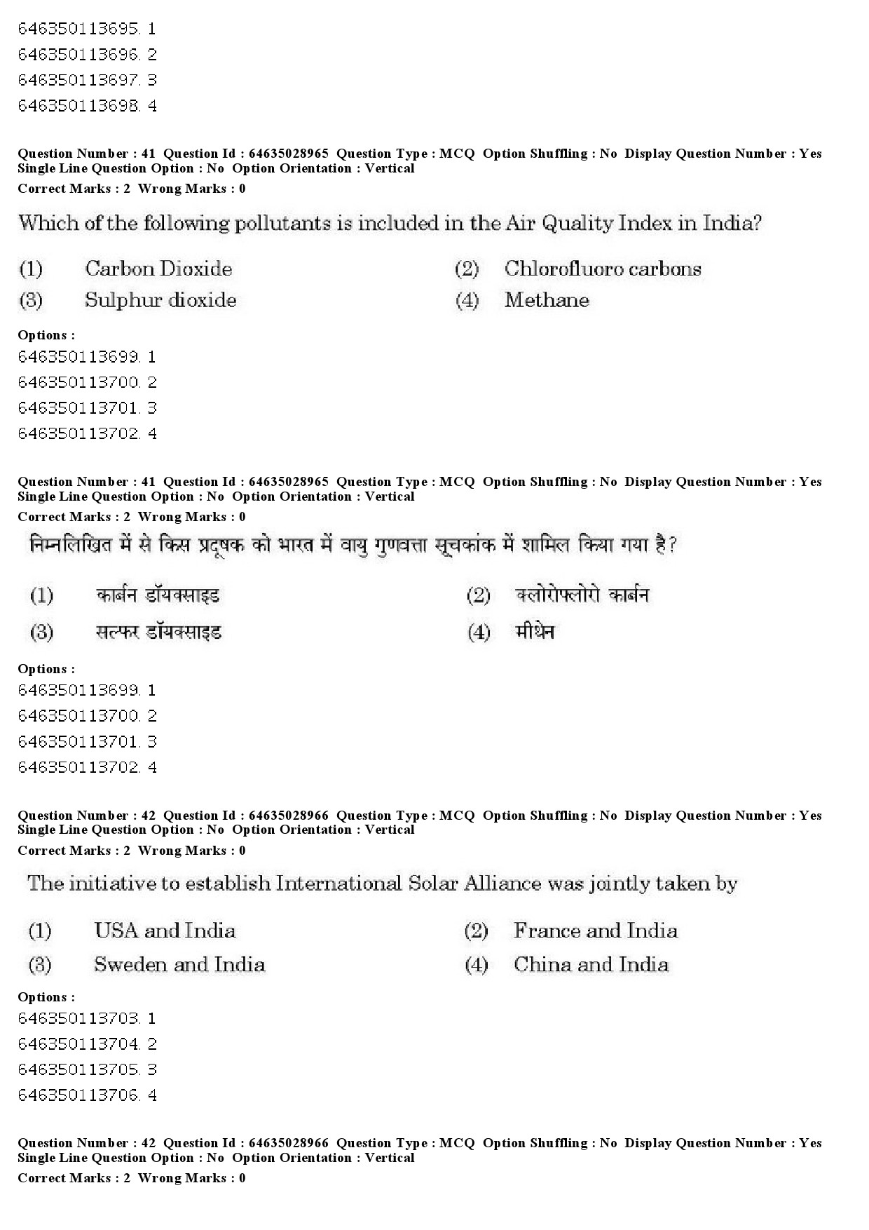 UGC NET Environmental Sciences Question Paper June 2019 30