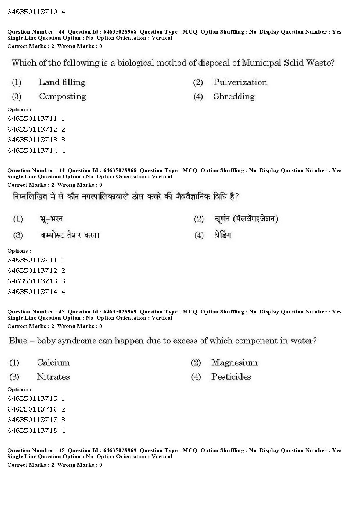 UGC NET Environmental Sciences Question Paper June 2019 32