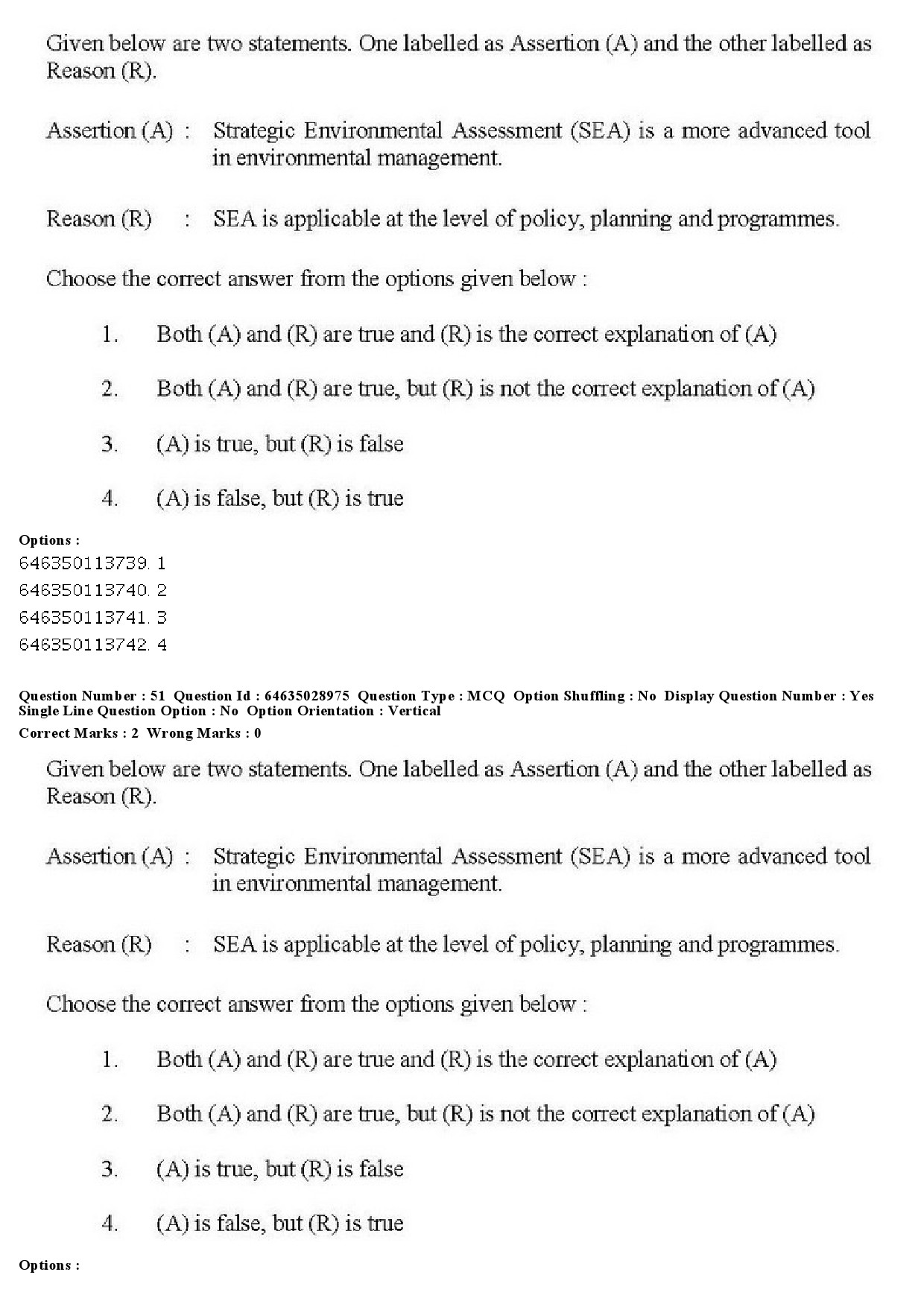 UGC NET Environmental Sciences Question Paper June 2019 37