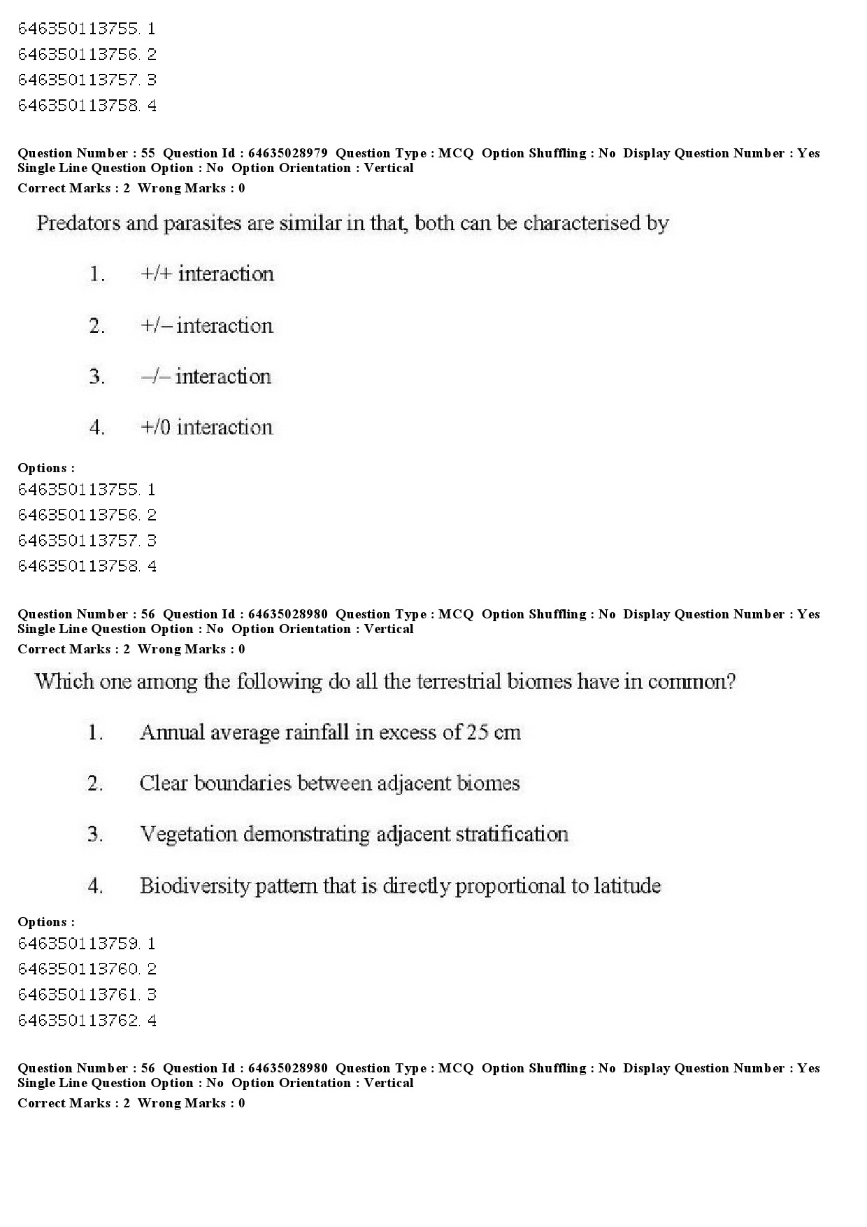 UGC NET Environmental Sciences Question Paper June 2019 41