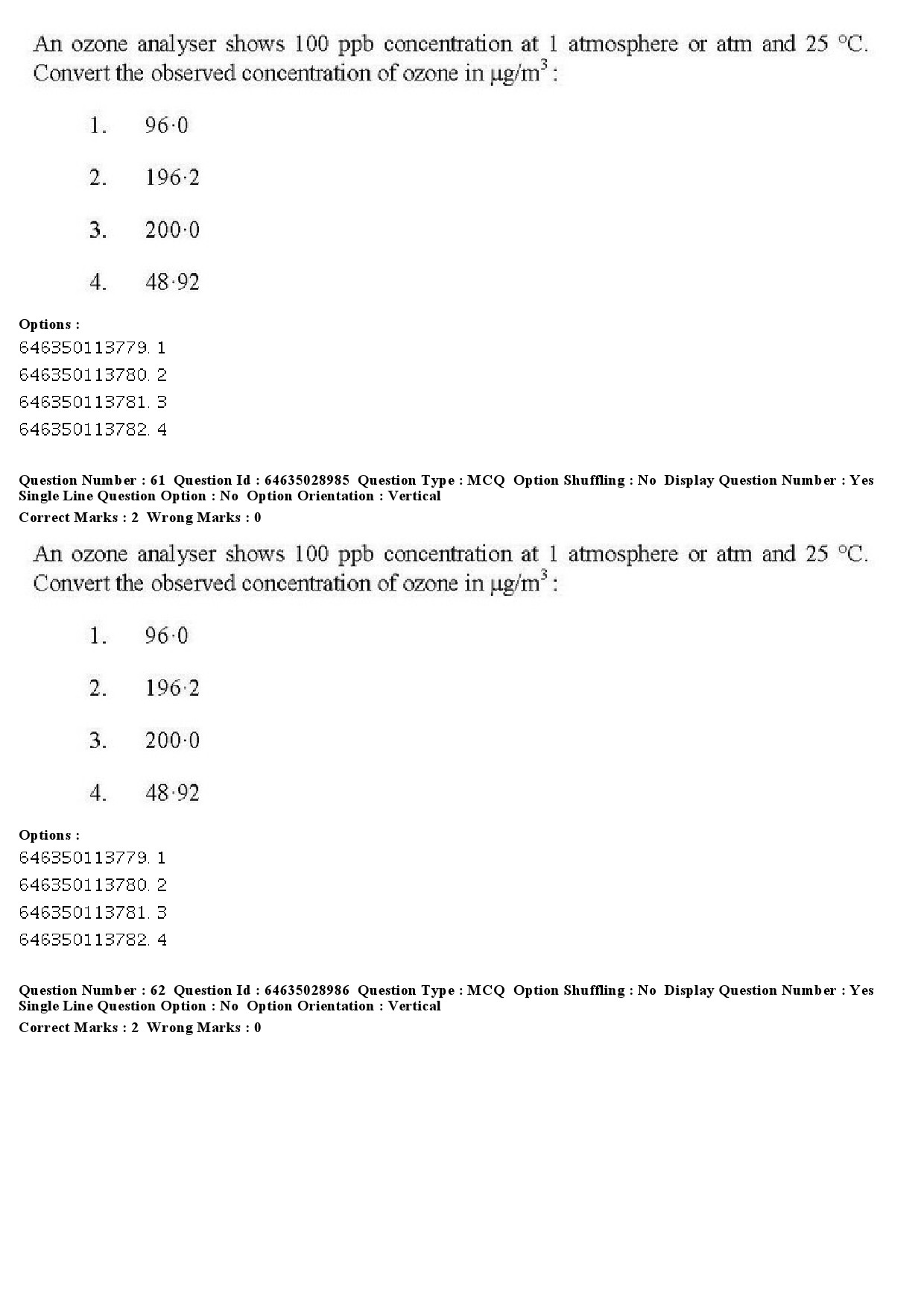 UGC NET Environmental Sciences Question Paper June 2019 46