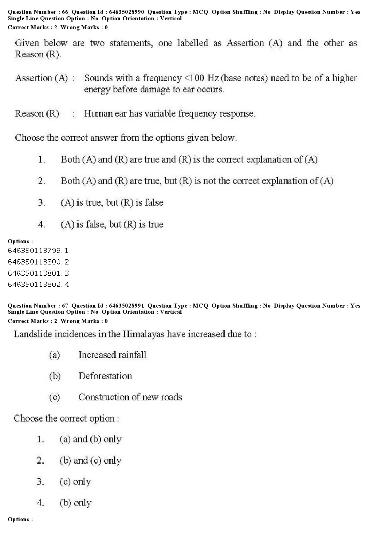 UGC NET Environmental Sciences Question Paper June 2019 53