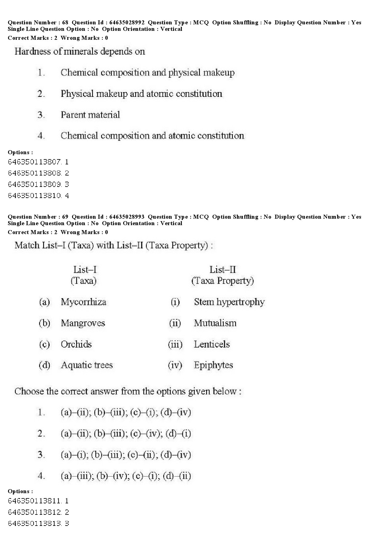 UGC NET Environmental Sciences Question Paper June 2019 55