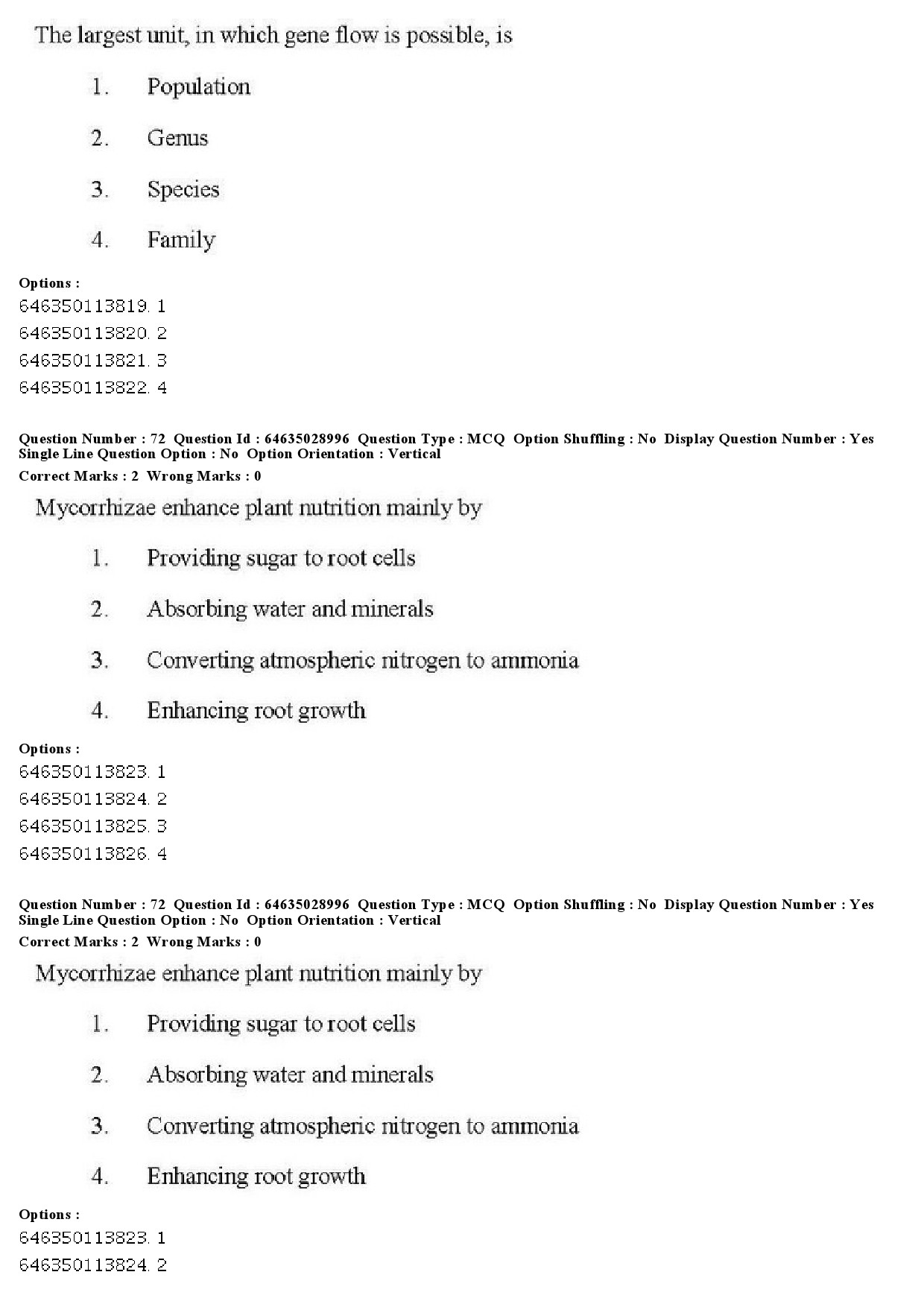 UGC NET Environmental Sciences Question Paper June 2019 58