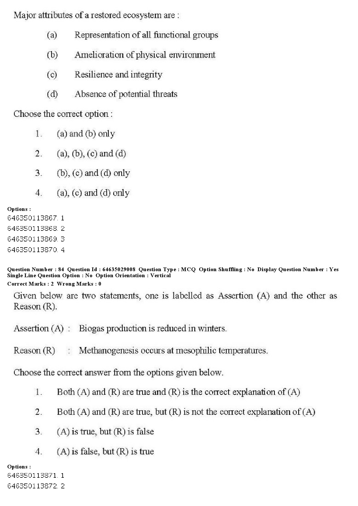 UGC NET Environmental Sciences Question Paper June 2019 74