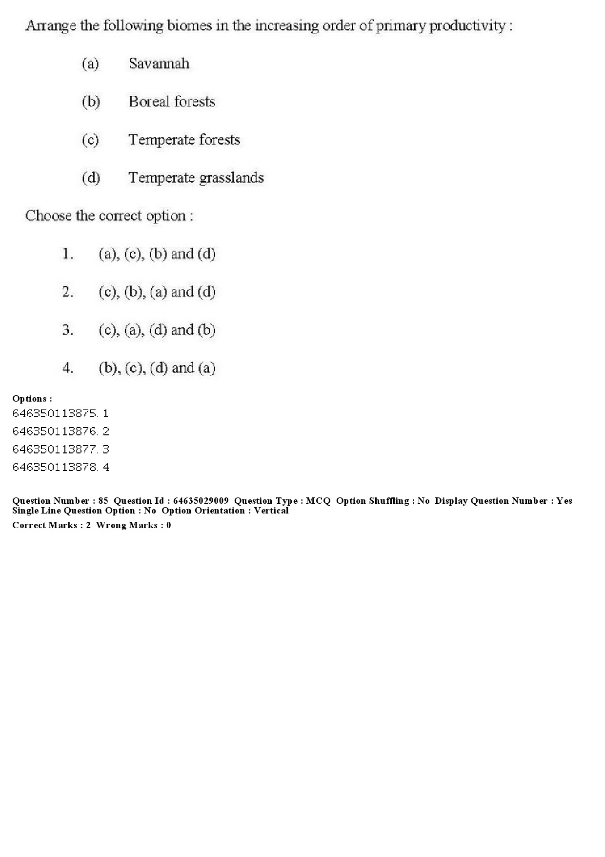 UGC NET Environmental Sciences Question Paper June 2019 76