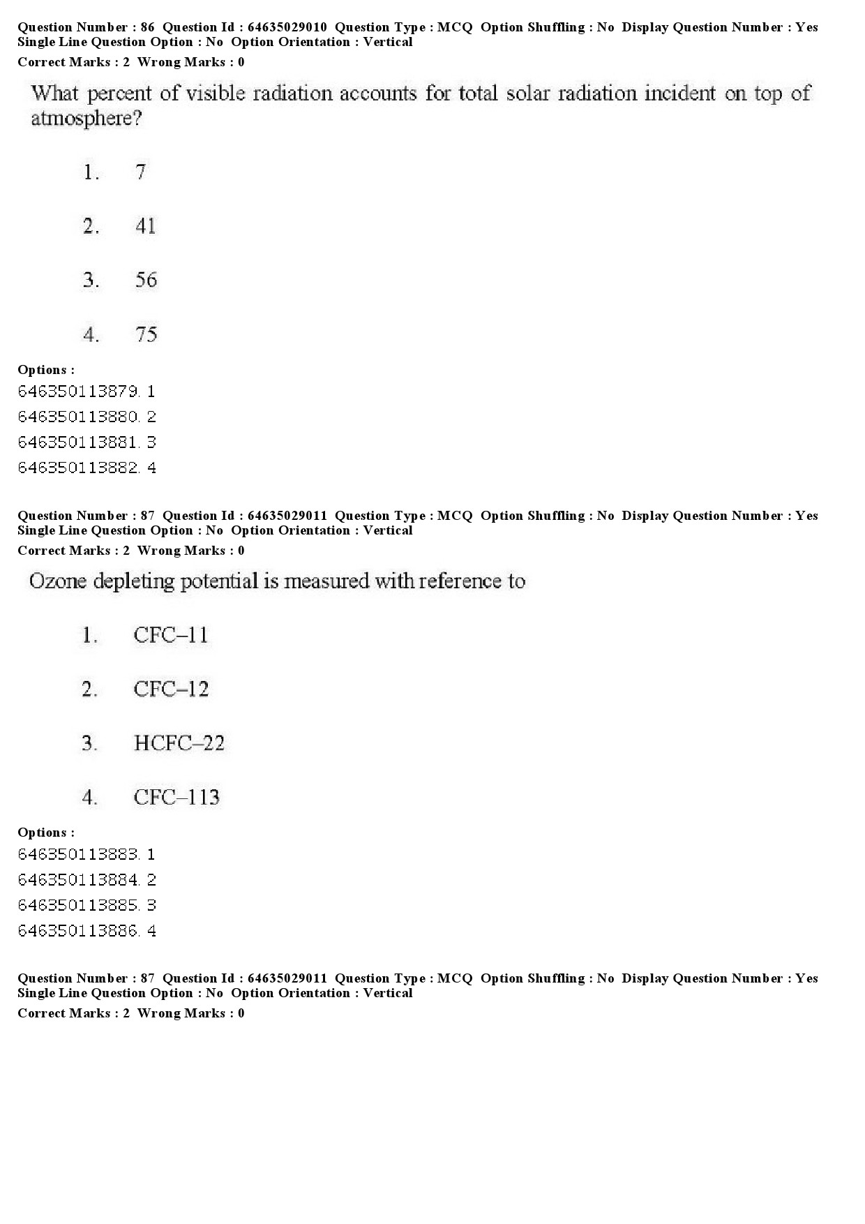 UGC NET Environmental Sciences Question Paper June 2019 78