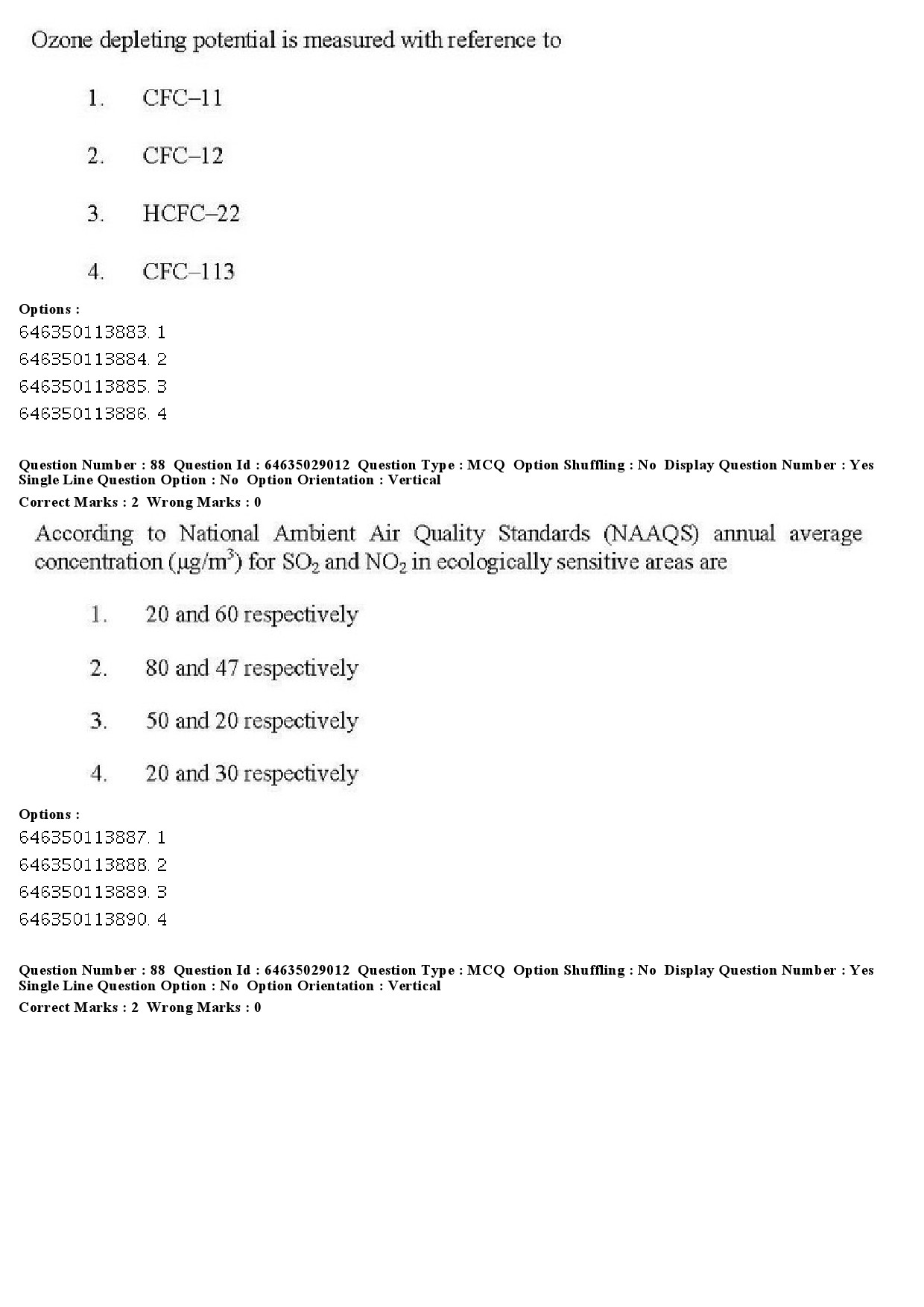 UGC NET Environmental Sciences Question Paper June 2019 79