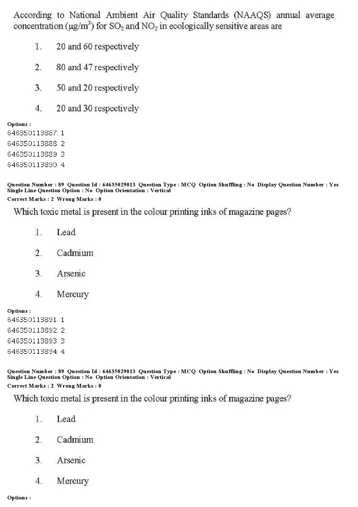 UGC NET Environmental Sciences Question Paper June 2019 80