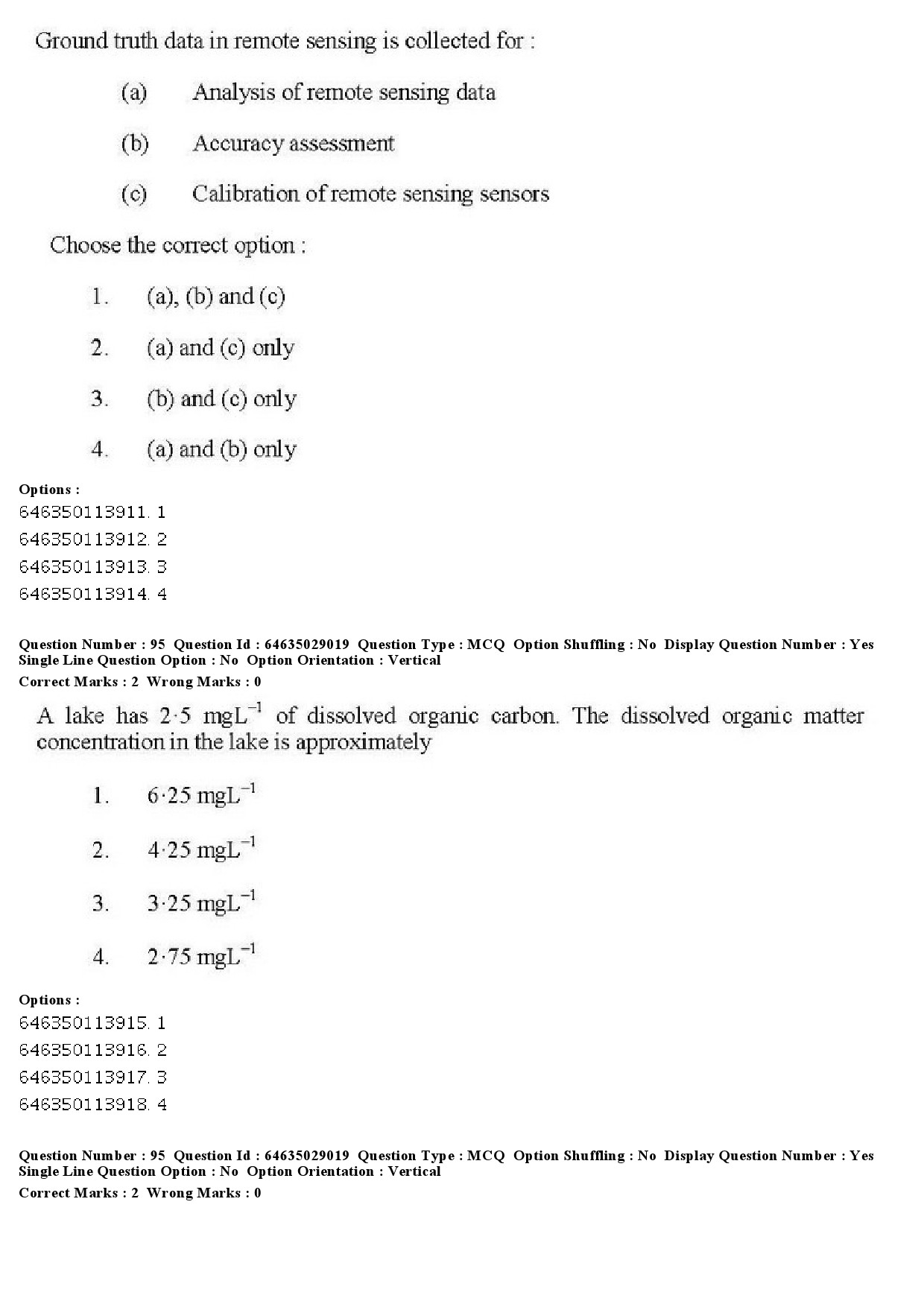 UGC NET Environmental Sciences Question Paper June 2019 86