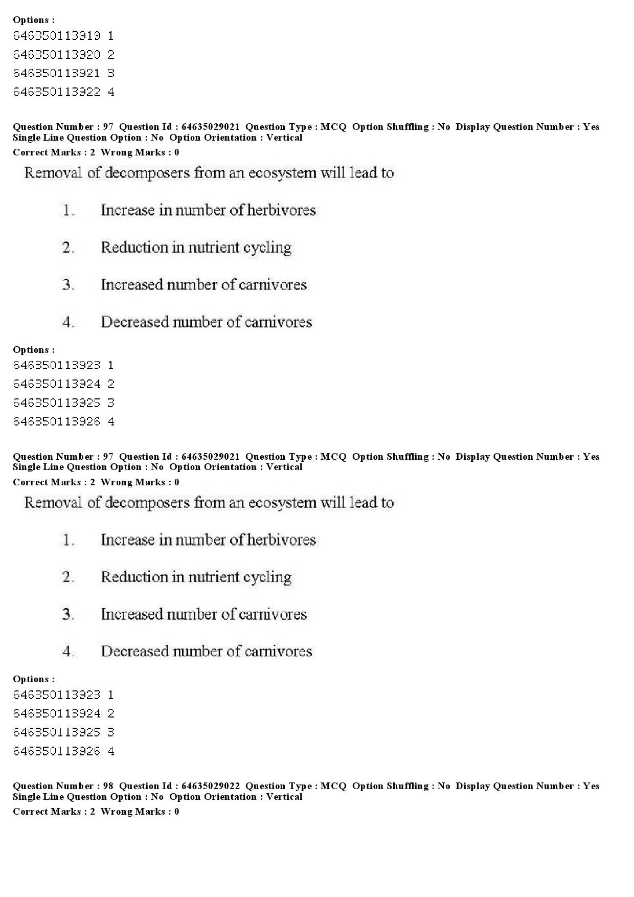 UGC NET Environmental Sciences Question Paper June 2019 88