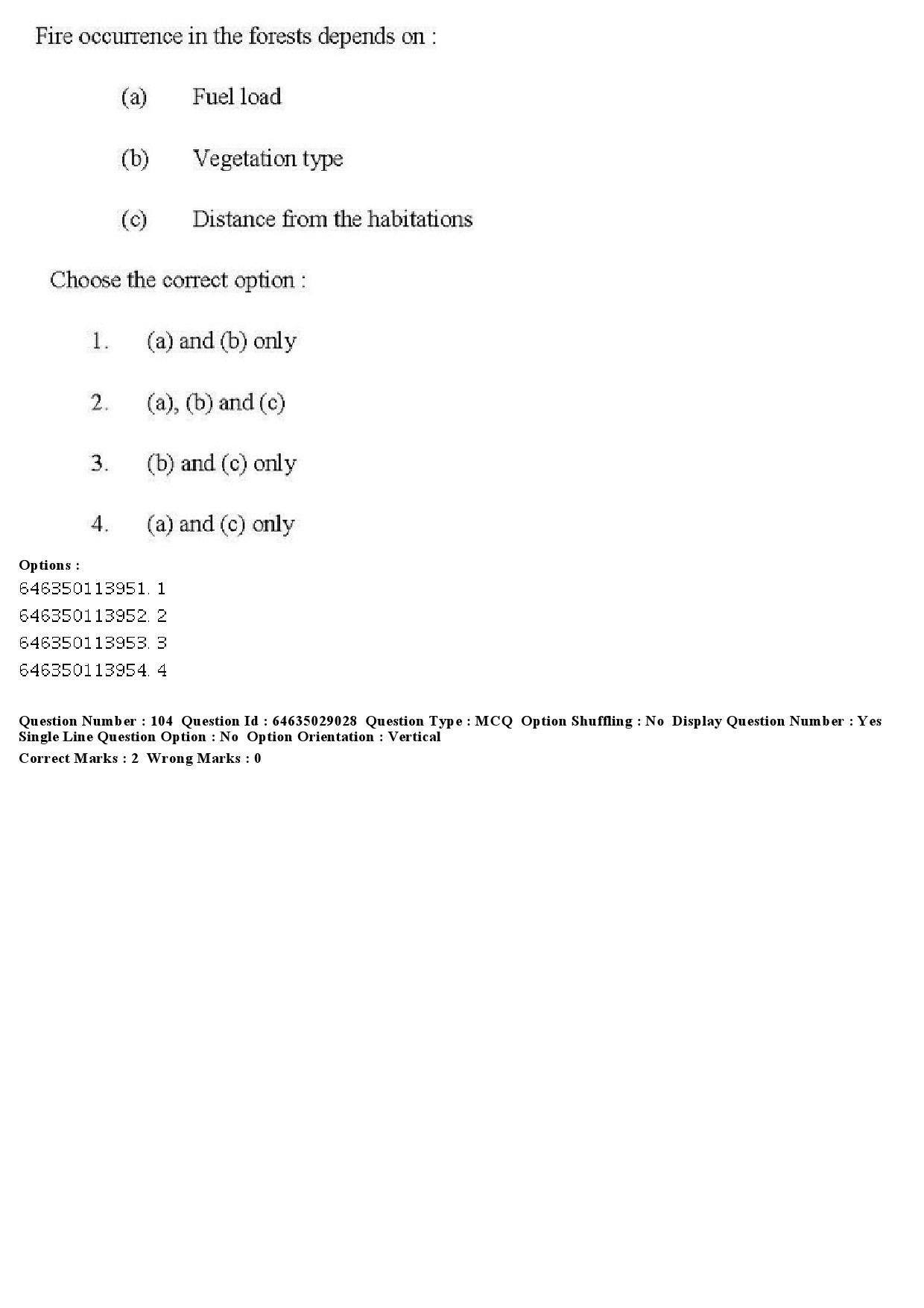 UGC NET Environmental Sciences Question Paper June 2019 94