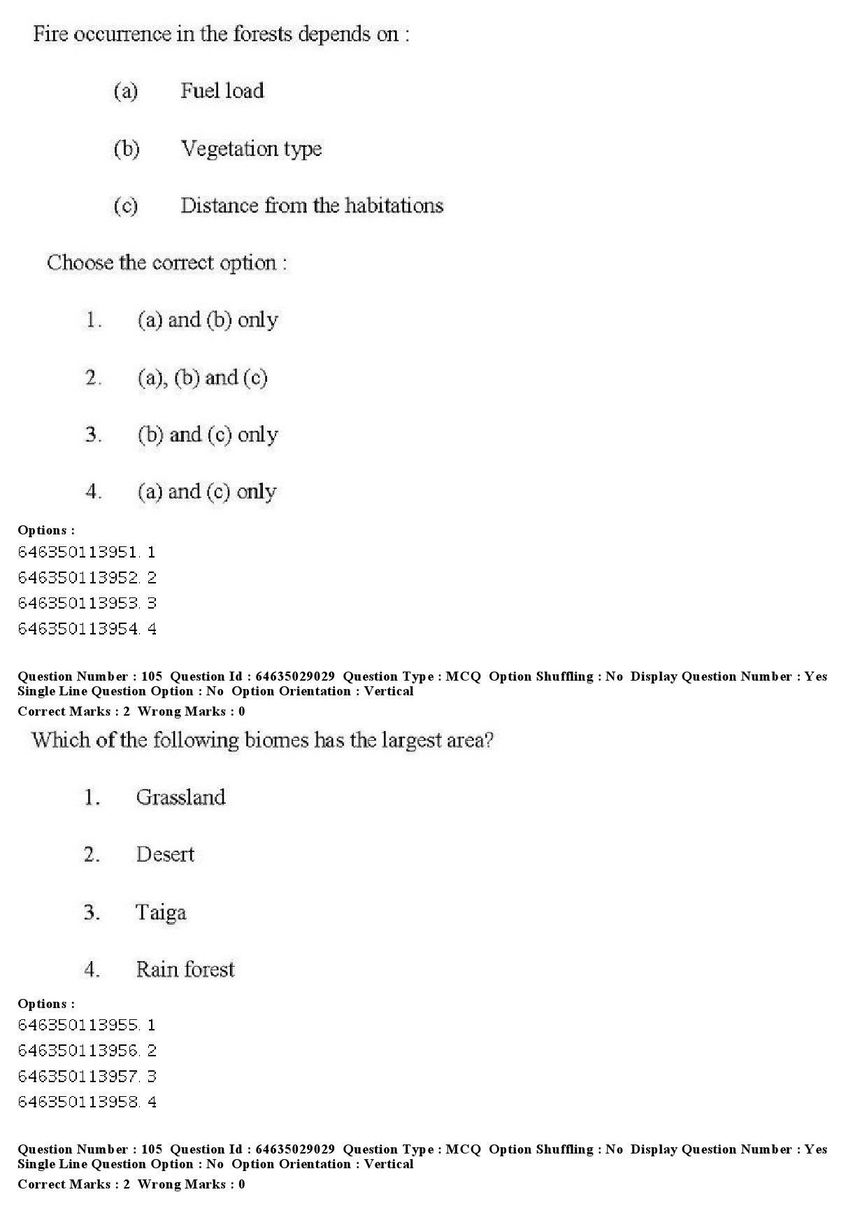 UGC NET Environmental Sciences Question Paper June 2019 95